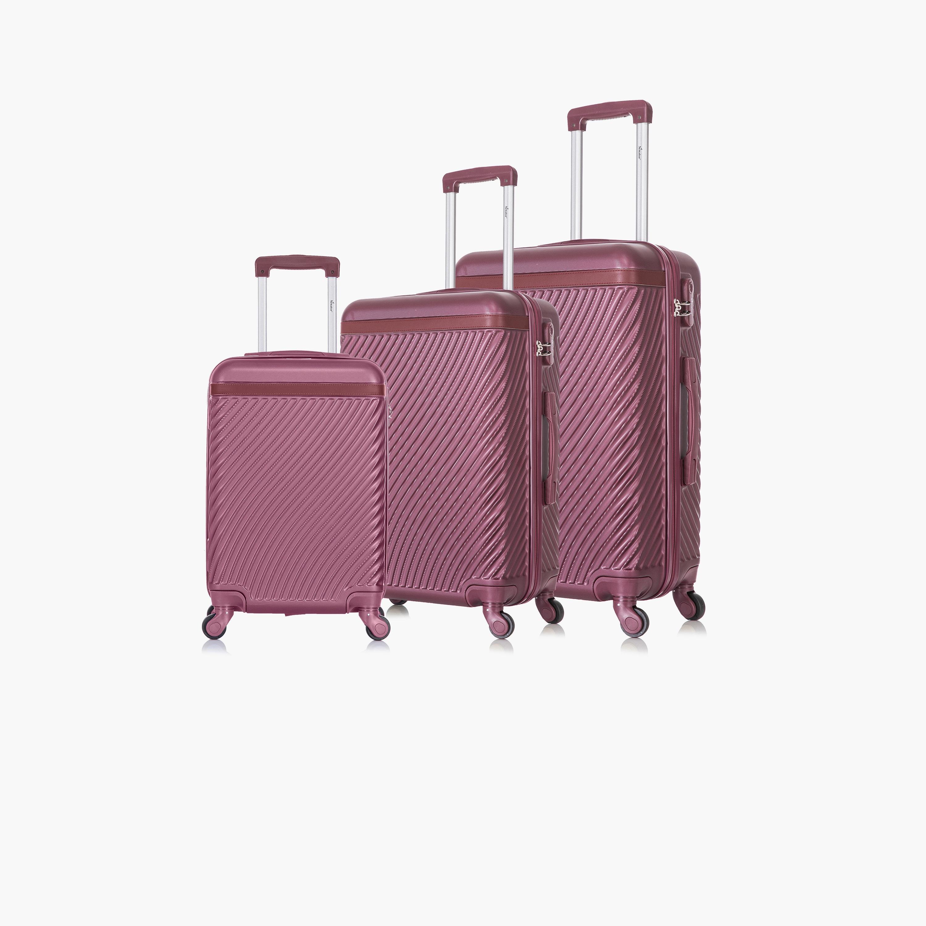 Senator Set of 3 ABS Hard Sided 4-Wheeler Spinner Trolley Bag with Combination Lock | KH1065-3-travel-luggagesandbags-luggage-image-1