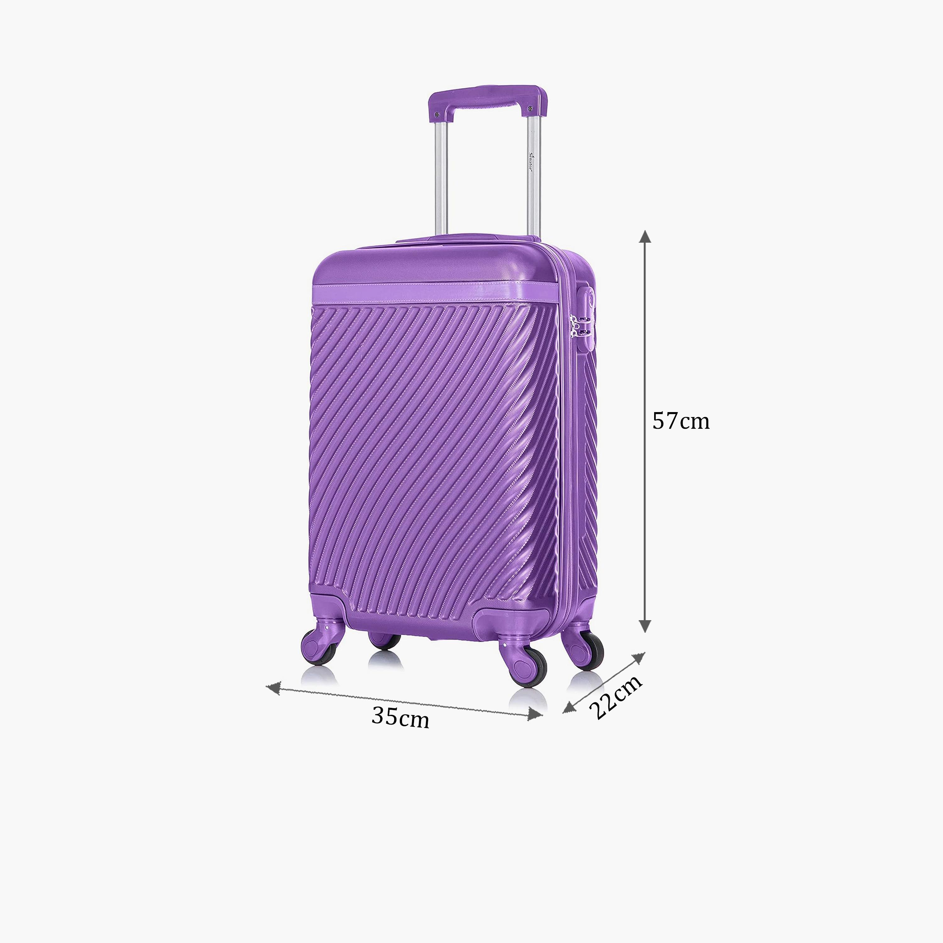 Senator 57 CM Small Cabin ABS Hard Sided 4-Wheeler Spinner Trolley Bag with Combination Lock | KH1065-20-travel-luggagesandbags-luggage-image-2
