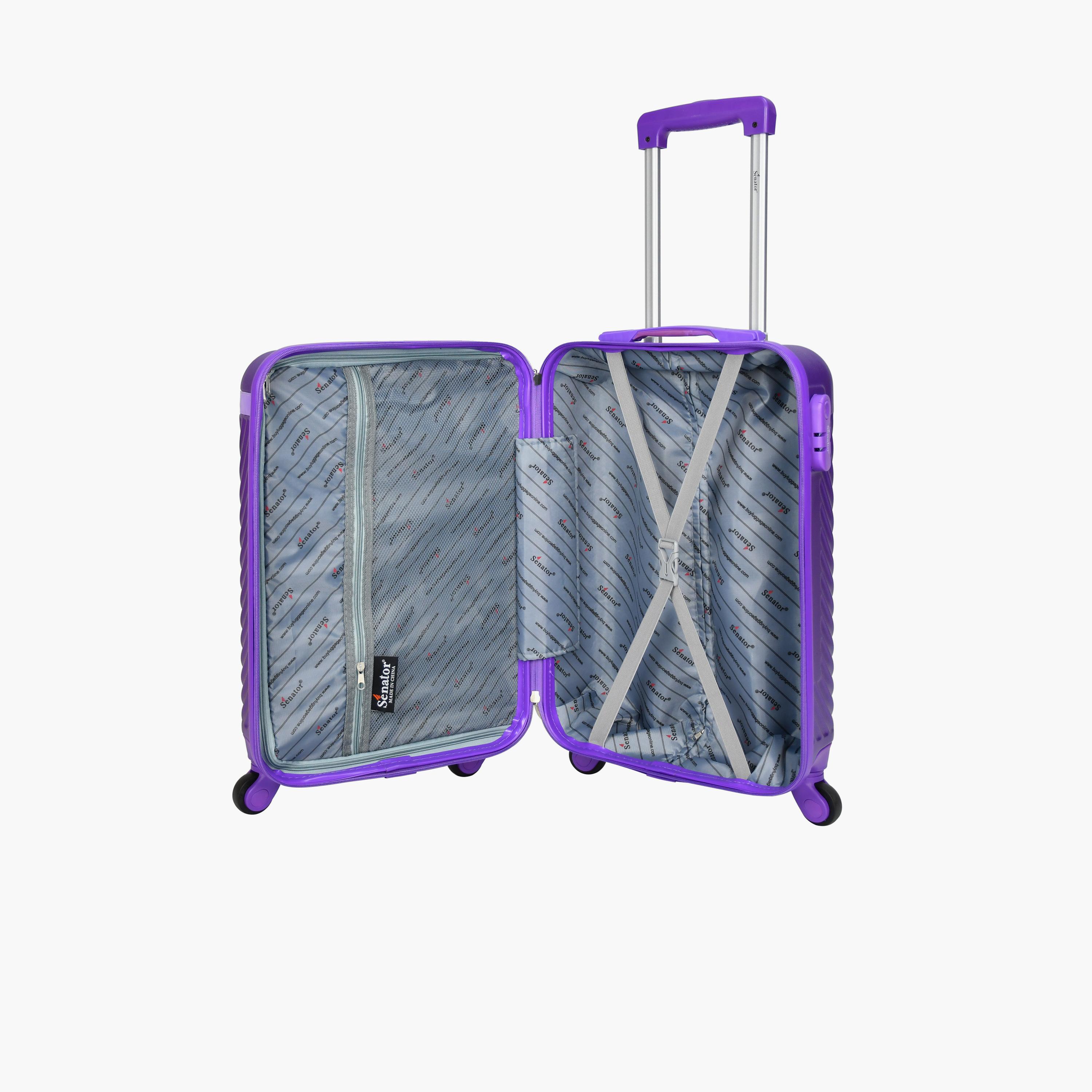 Senator 57 CM Small Cabin ABS Hard Sided 4-Wheeler Spinner Trolley Bag with Combination Lock | KH1065-20-travel-luggagesandbags-luggage-image-5
