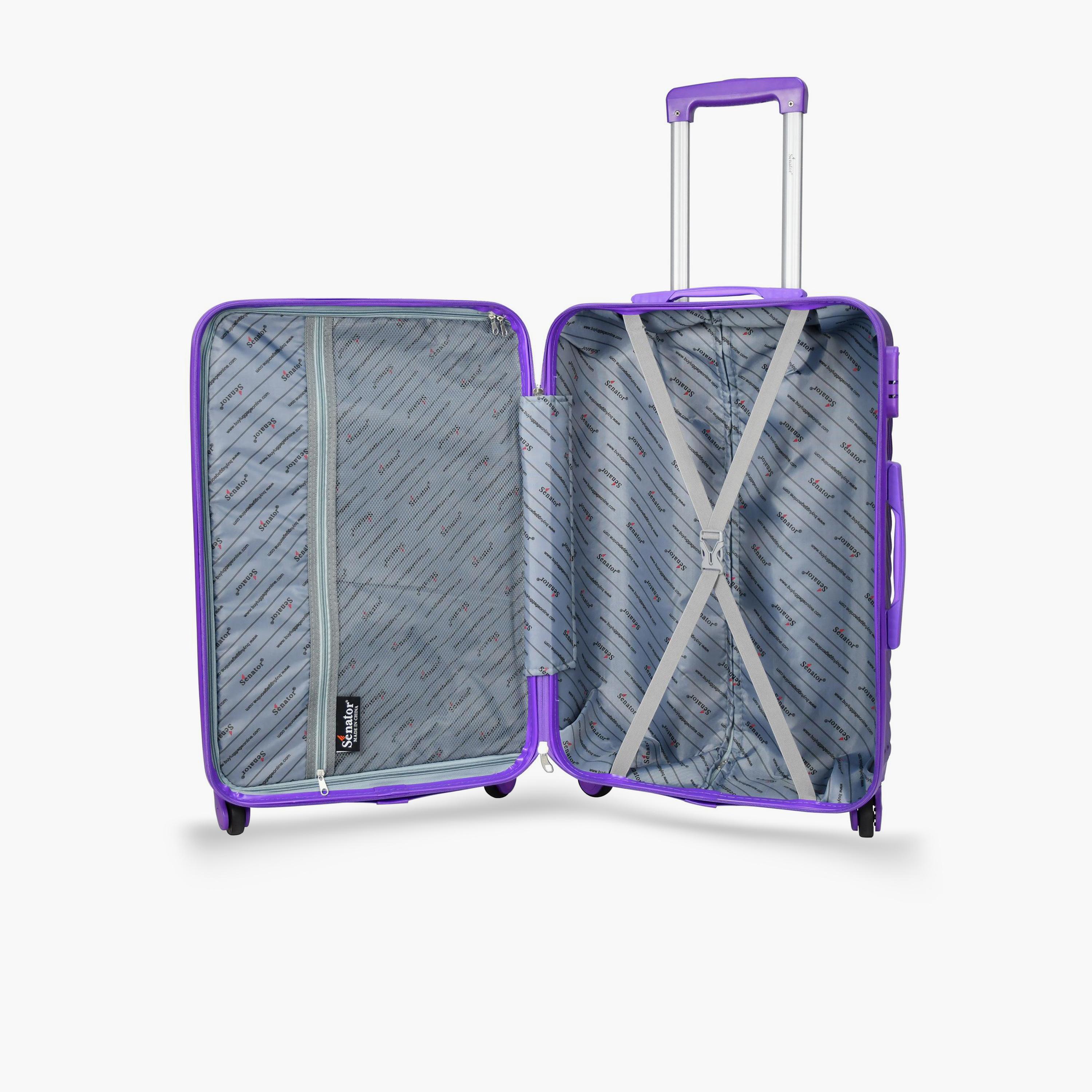 Senator 66 CM Medium Check-in ABS Hard Sided 4-Wheeler Spinner Trolley Bag with Combination Lock | KH1065-24-travel-luggagesandbags-luggage-image-4