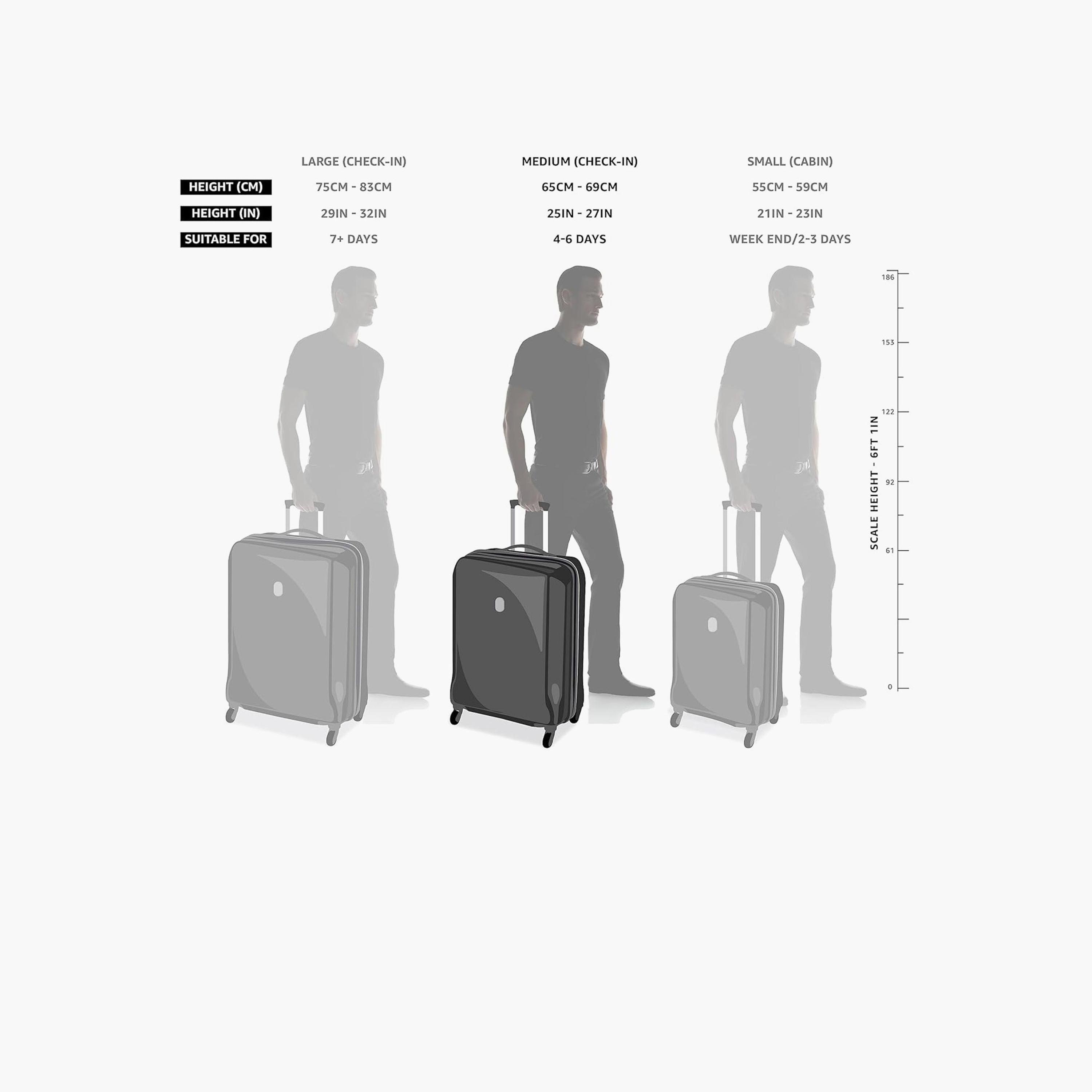 Senator 66 CM Medium Check-in ABS Hard Sided 4-Wheeler Spinner Trolley Bag with Combination Lock | KH1065-24-travel-luggagesandbags-luggage-image-5
