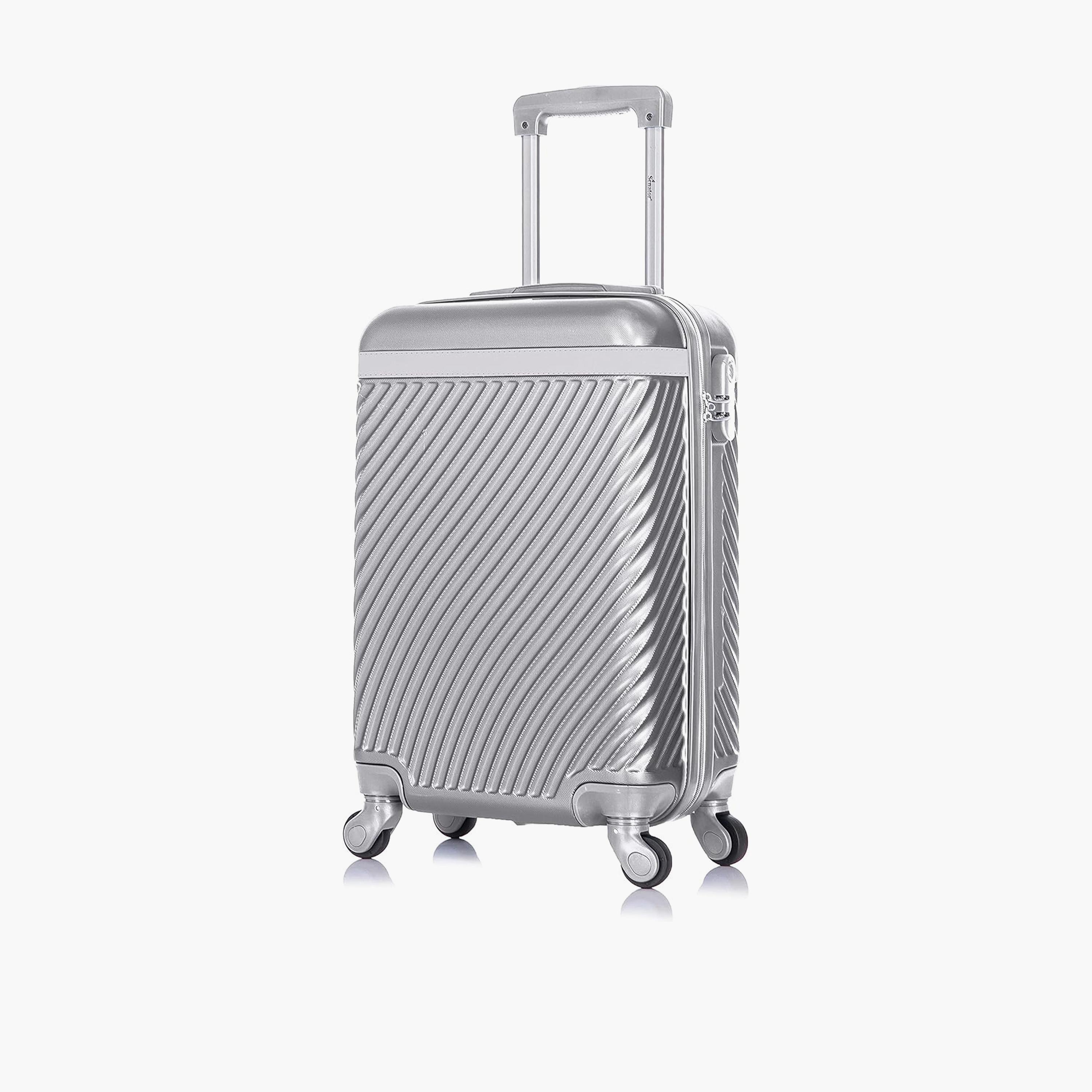 Senator 57 CM Small Cabin ABS Hard Sided 4-Wheeler Spinner Trolley Bag with Combination Lock | KH1065-20-travel-luggagesandbags-luggage-image-1
