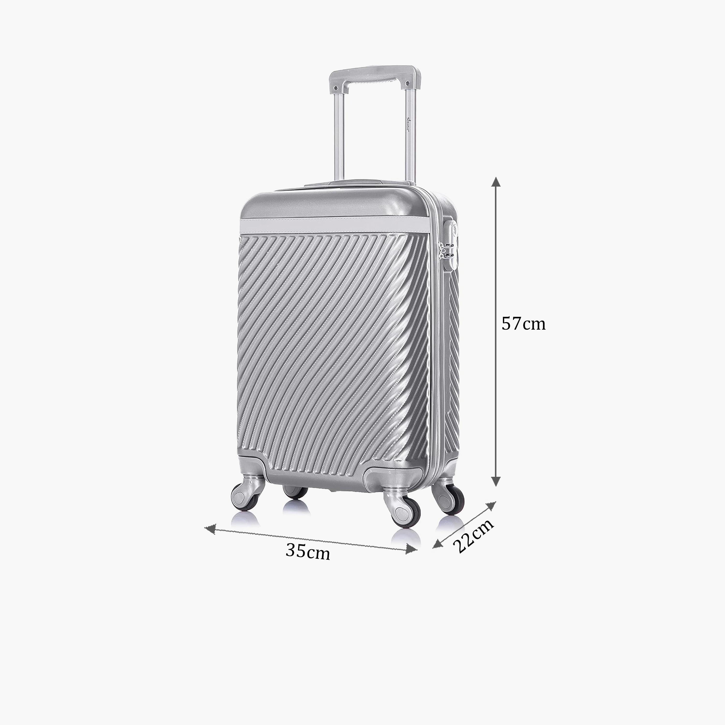 Senator 57 CM Small Cabin ABS Hard Sided 4-Wheeler Spinner Trolley Bag with Combination Lock | KH1065-20-travel-luggagesandbags-luggage-image-2
