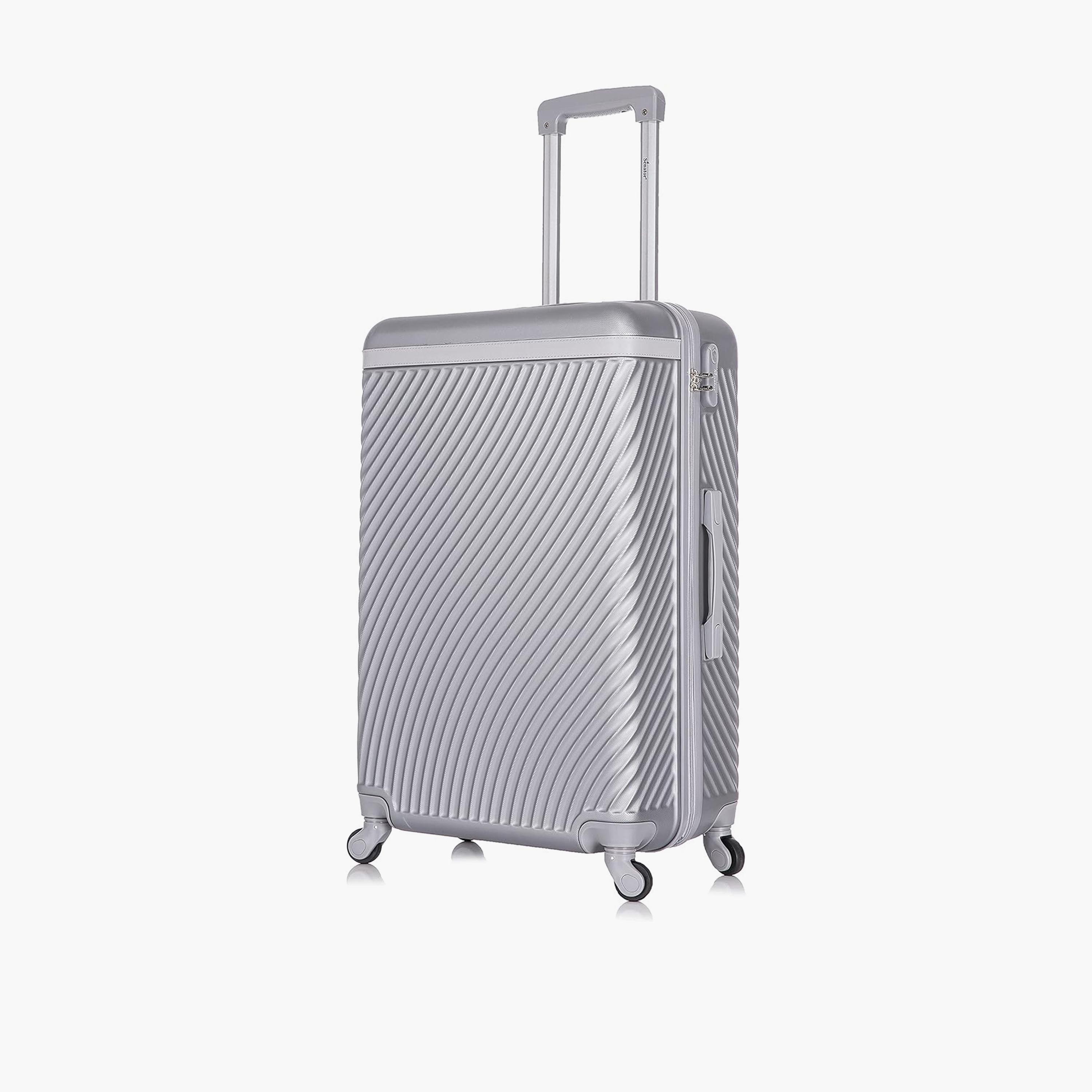 سيناتور- شنطة بأربع عجلات دوارة حجم متوسط 66 سم جوانب صلبة من ABS مع قفل مدمج | KH1065-24-travel-luggagesandbags-luggage-image-1