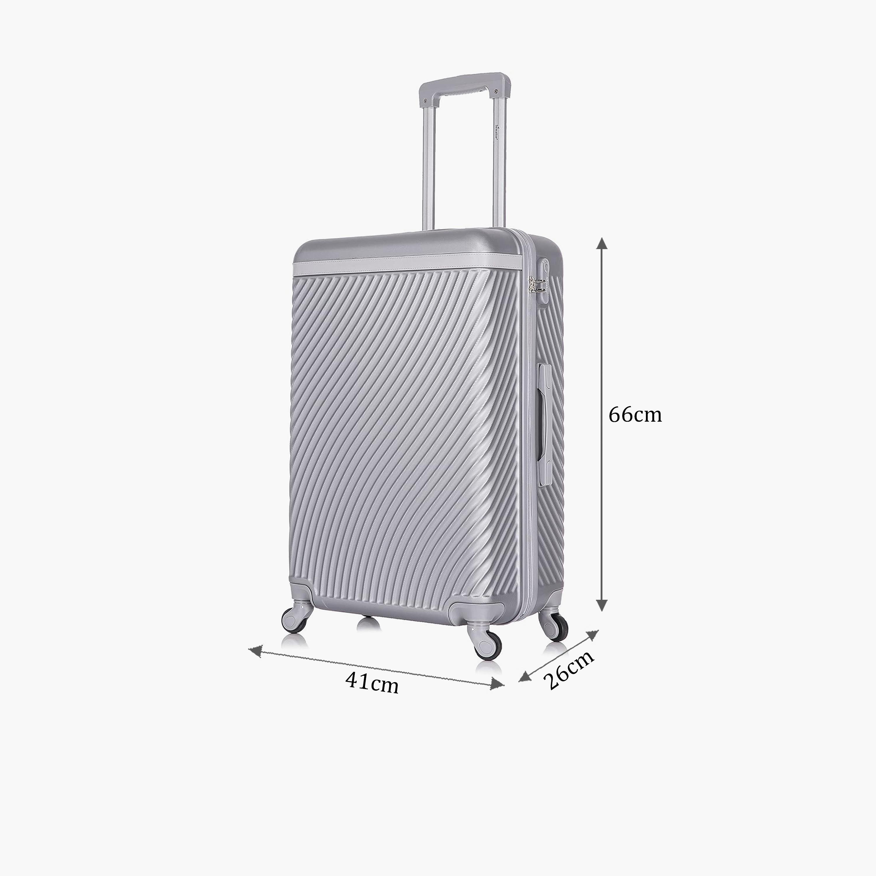 سيناتور- شنطة بأربع عجلات دوارة حجم متوسط 66 سم جوانب صلبة من ABS مع قفل مدمج | KH1065-24-travel-luggagesandbags-luggage-image-2