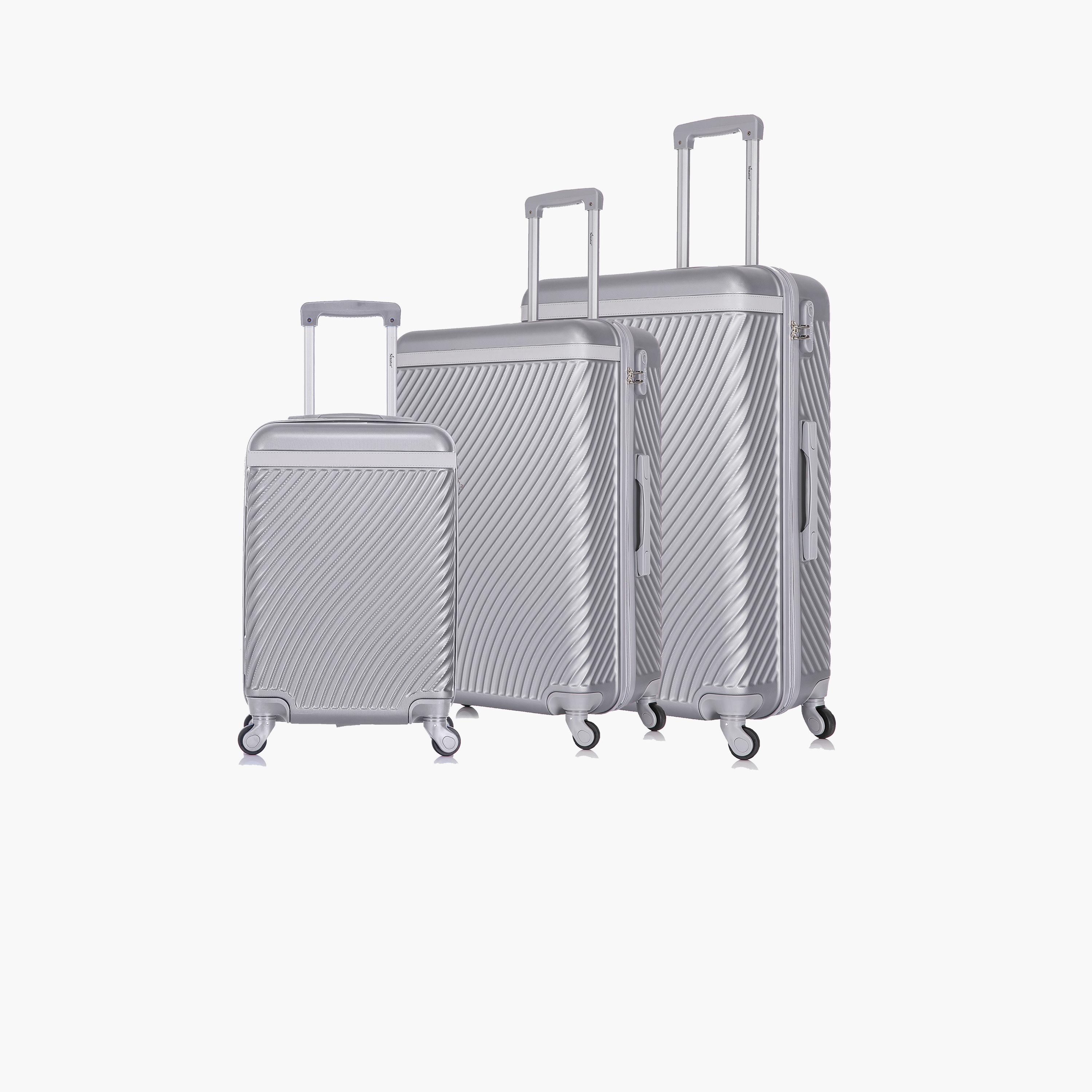 سيناتور- طقم 3 شنط بأربع عجلات دوارة جوانب صلبة من مادة ABS ومزودة بقفل مركب | KH1065-3-travel-luggagesandbags-luggage-image-1