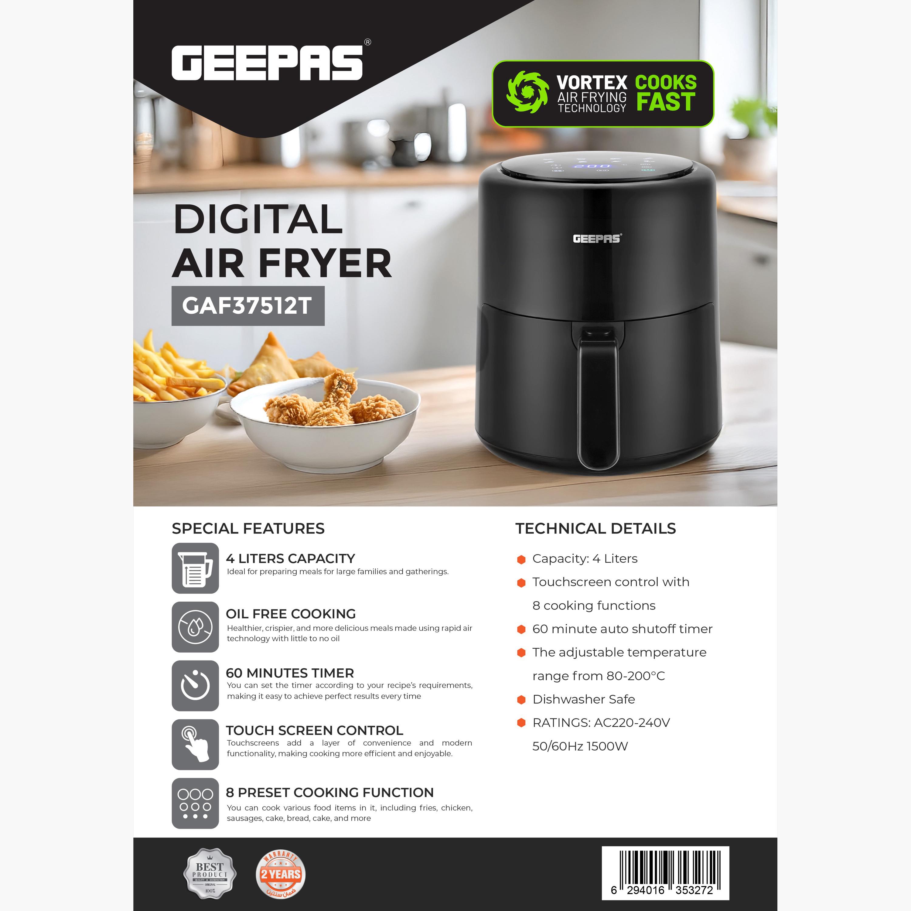 1500W Digital 3.5 L Air Fryer - GAF37512-household-appliances-kitchenappliances-airfryers-image-2