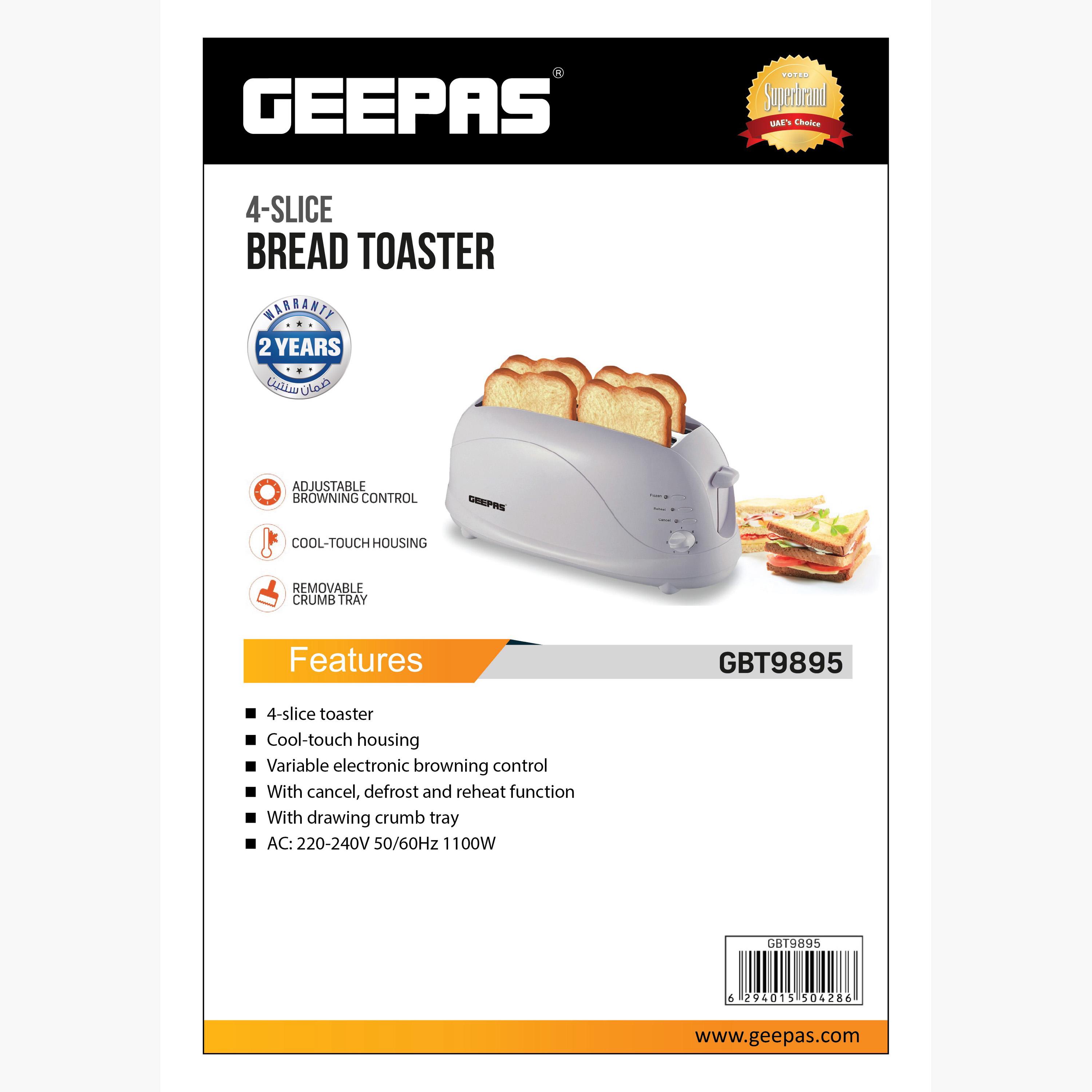 محمصة خبز 4 شرائح 1100 واط من جيباس-household-appliances-kitchenappliances-toasters-image-5