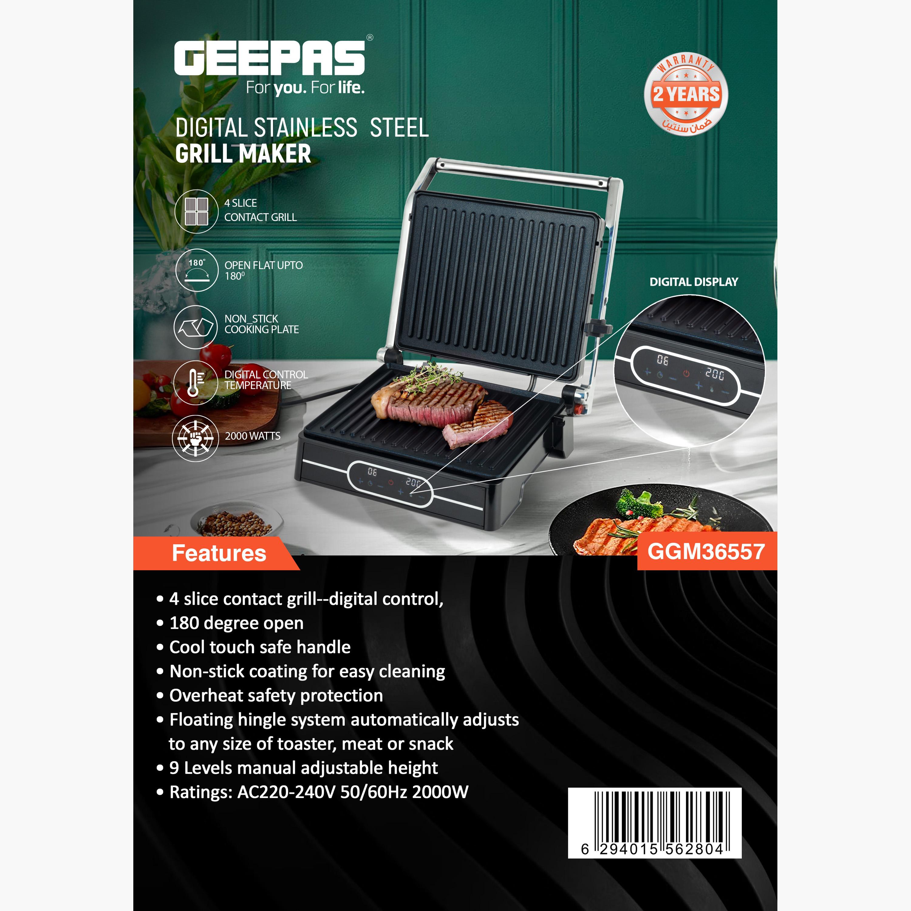 2000W 4-Slice Grill Maker-household-appliances-kitchenappliances-otherkitchenappliances-image-2