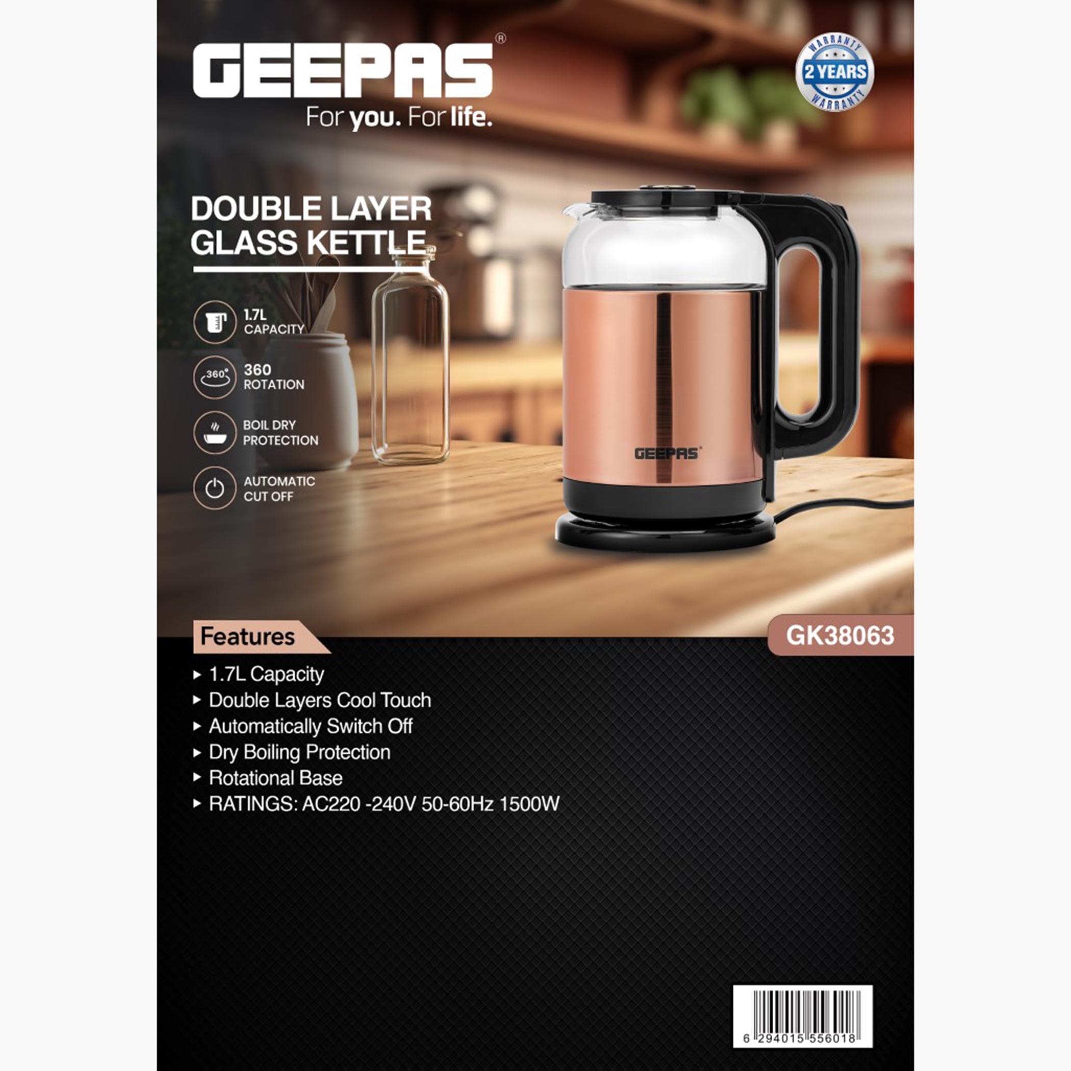Double Layer 1.7 L Glass Kettle- GK38063-household-appliances-kitchenappliances-electrickettles-image-5