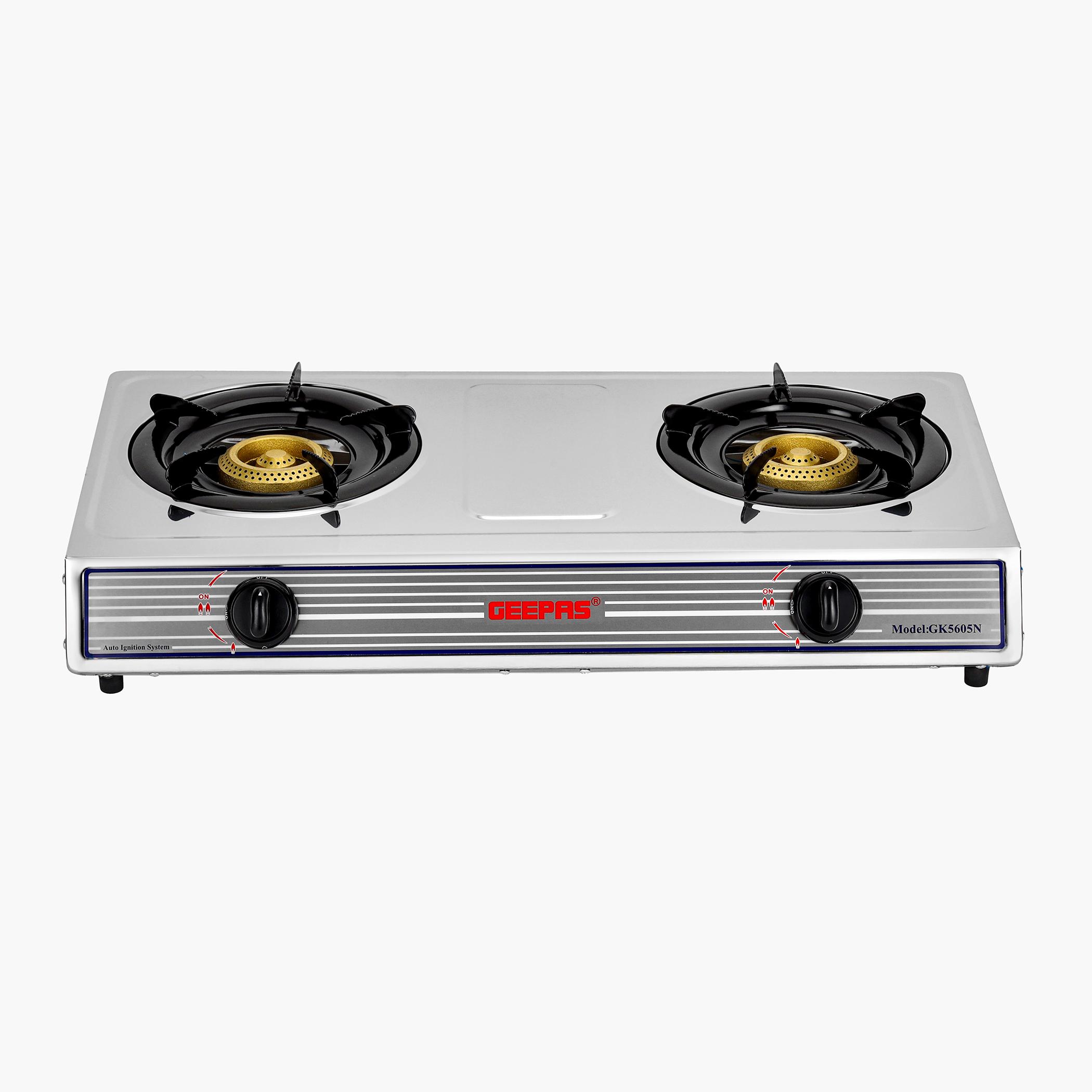 Stainless Steel Gas Stove with  Automatic Ignition System - GK5605-household-appliances-kitchenappliances-otherkitchenappliances-image-1