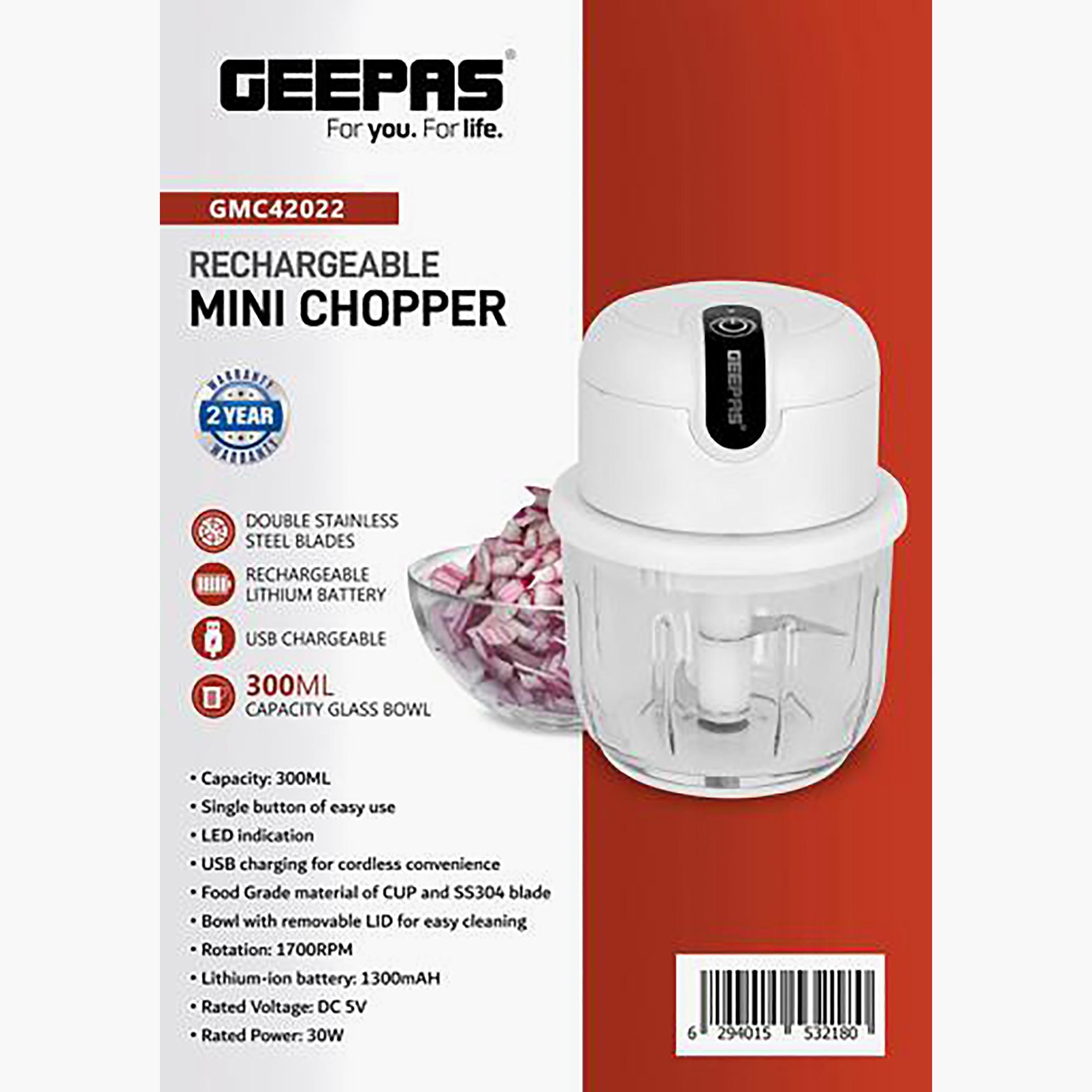 Wireless Mini Food Chopper - 300 ml-household-appliances-kitchenappliances-foodprocessors-image-2