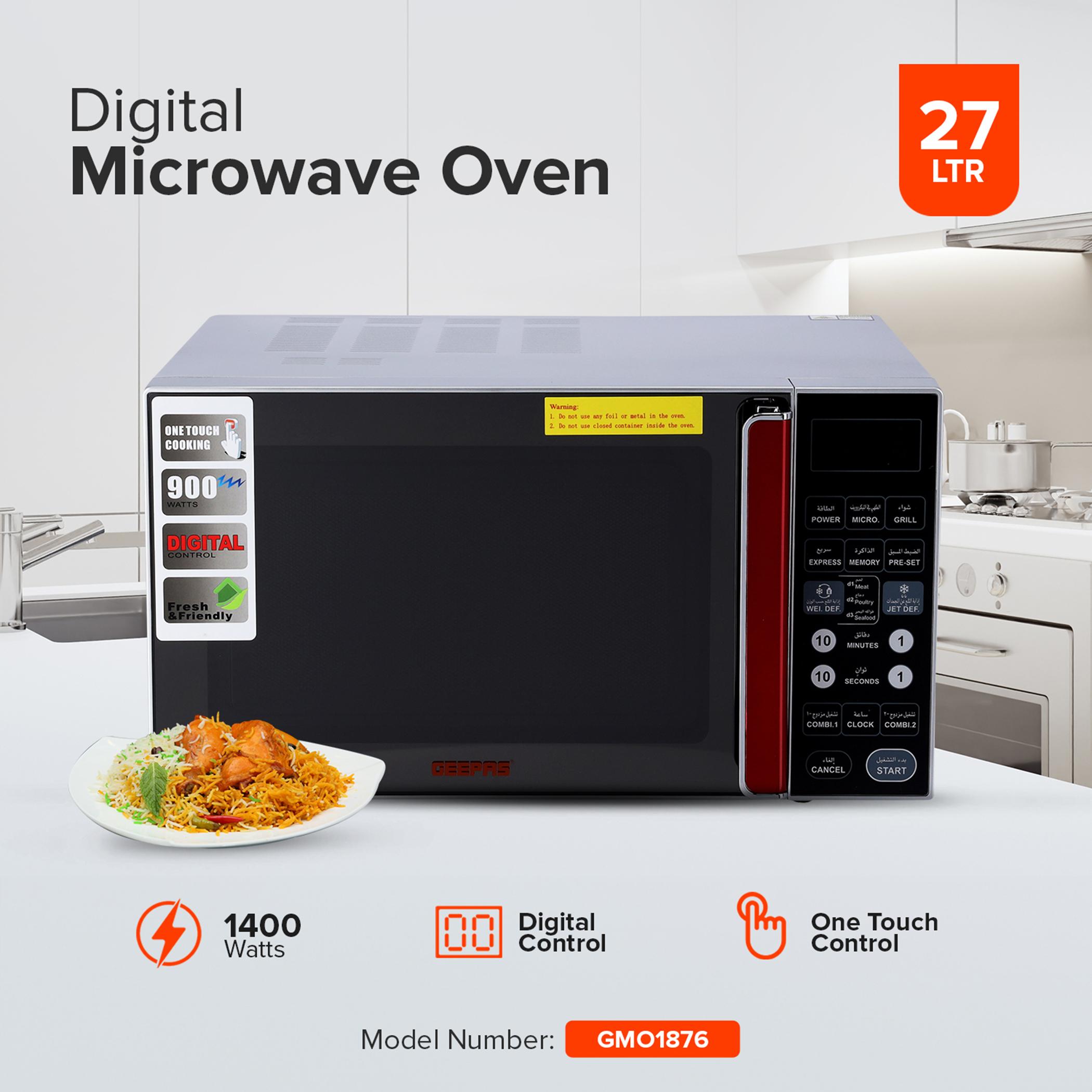 Digital 900W 27 L Microwave Oven - GMO1876-household-appliances-kitchenappliances-microwavesandovens-image-2
