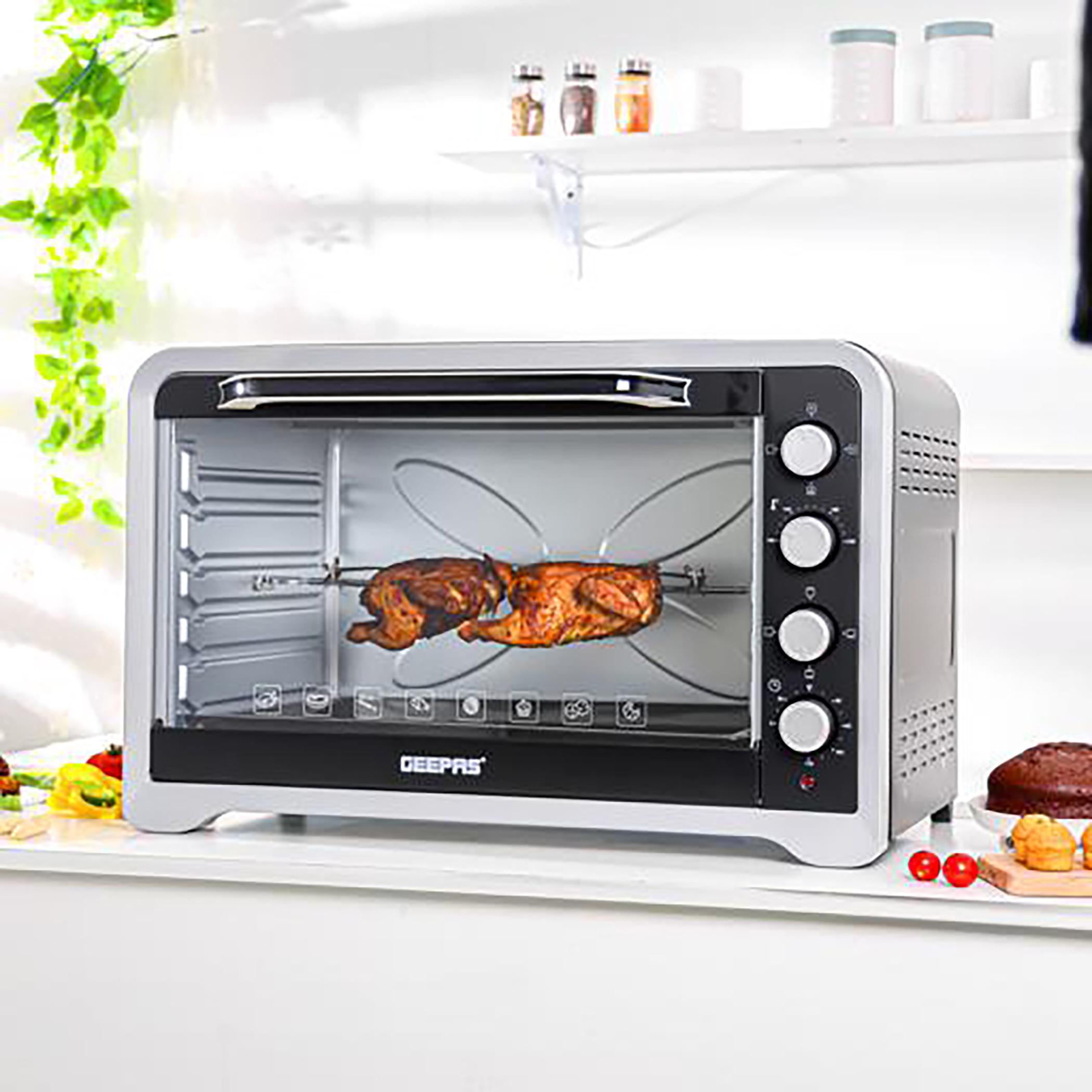 فرن كهربائي مع شواية وحمل حراري 100 لتر 2800 واط من جيباس - GO4406-household-appliances-kitchenappliances-microwavesandovens-image-2