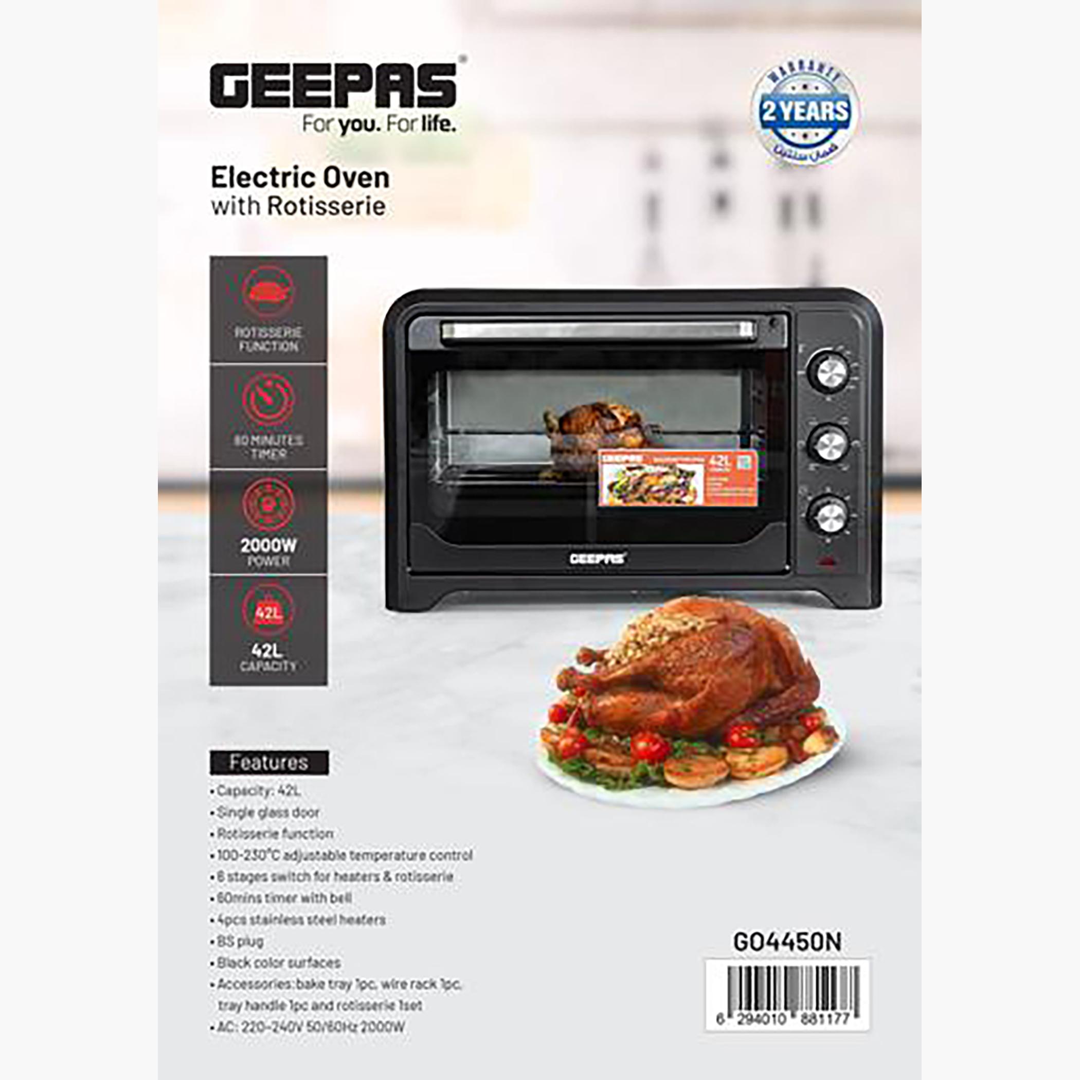 Electric 2000W 42 L Oven with Rotisserie - GO4450N-household-appliances-kitchenappliances-microwavesandovens-image-6