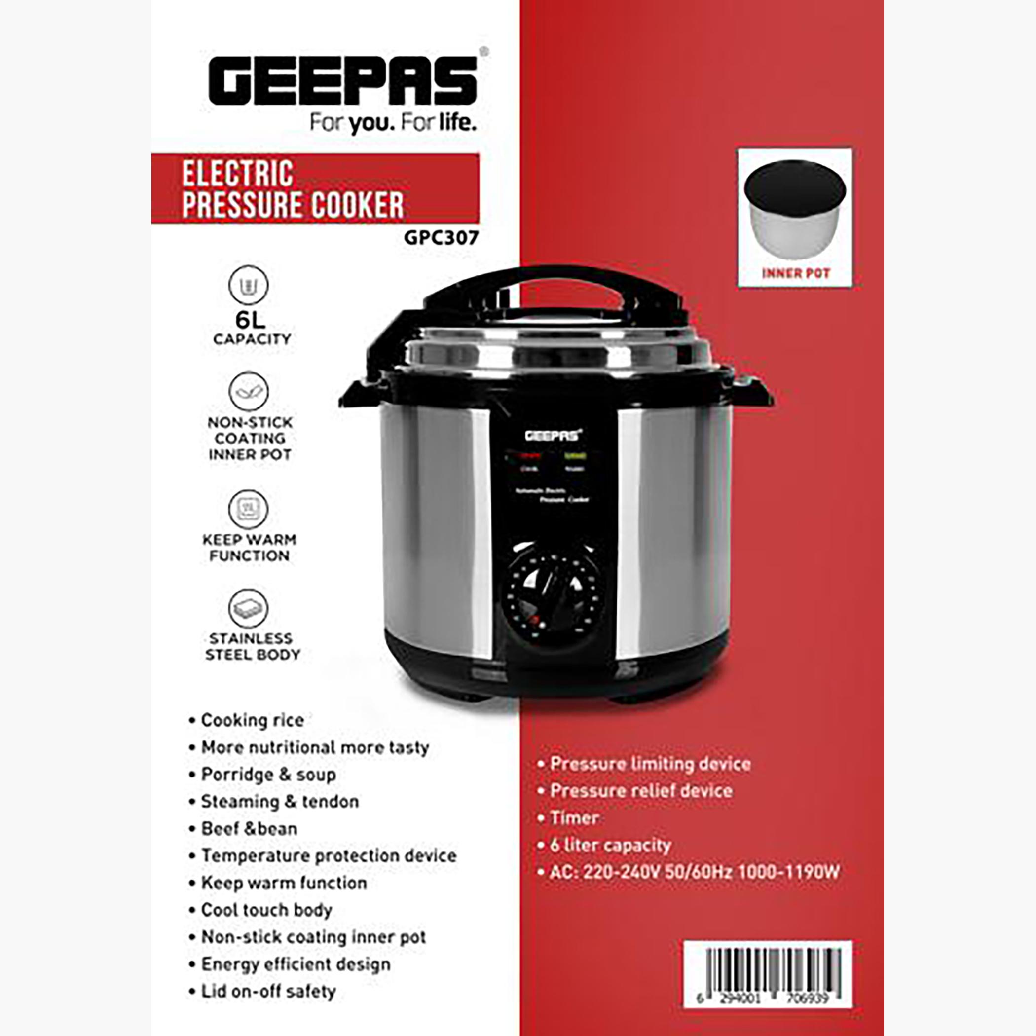 6 L Electric Pressure Cooker - GPC307-household-appliances-kitchenappliances-electriccookers-image-7