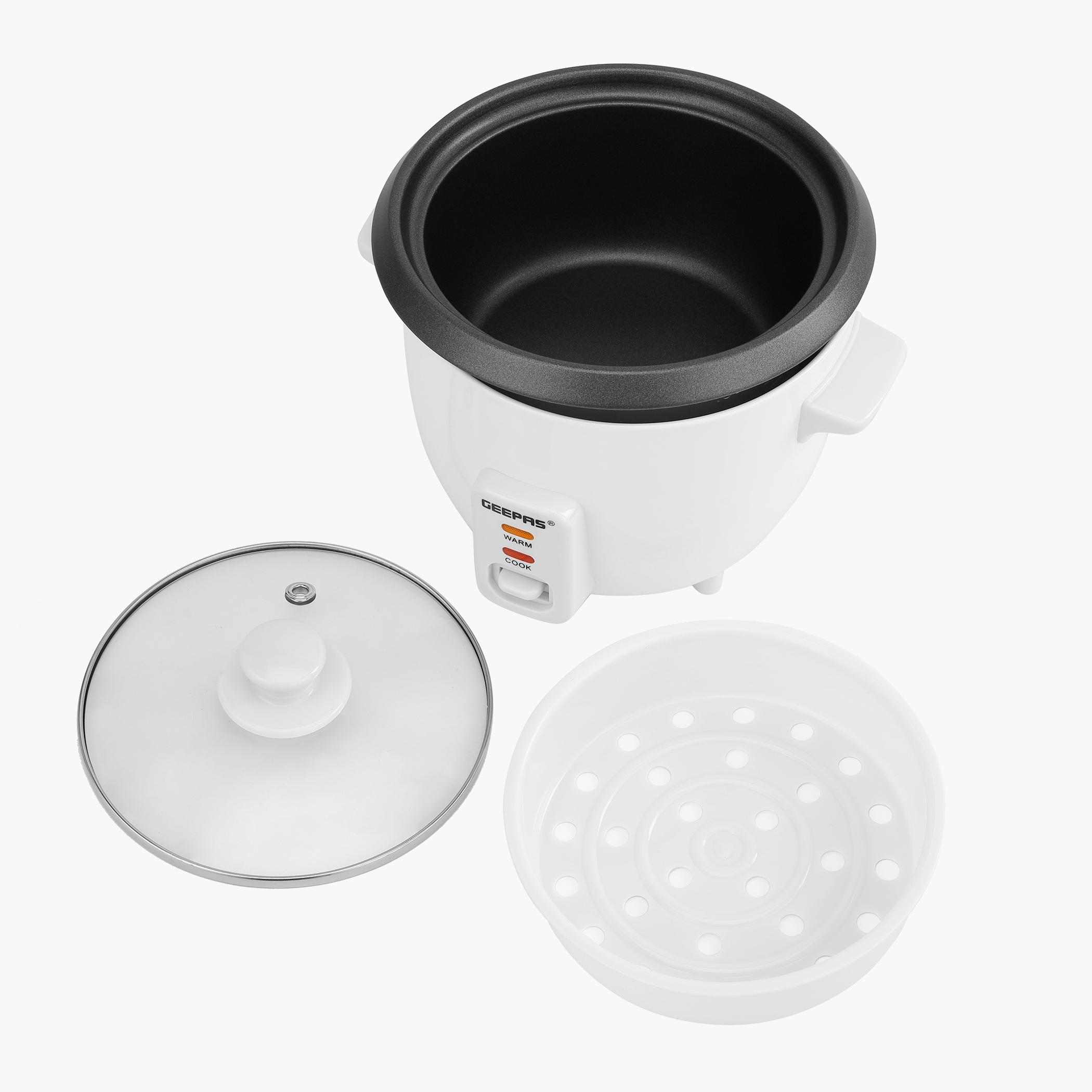 Non-Stick 350W Rice Cooker - 0.6 L -household-appliances-kitchenappliances-electriccookers-image-5