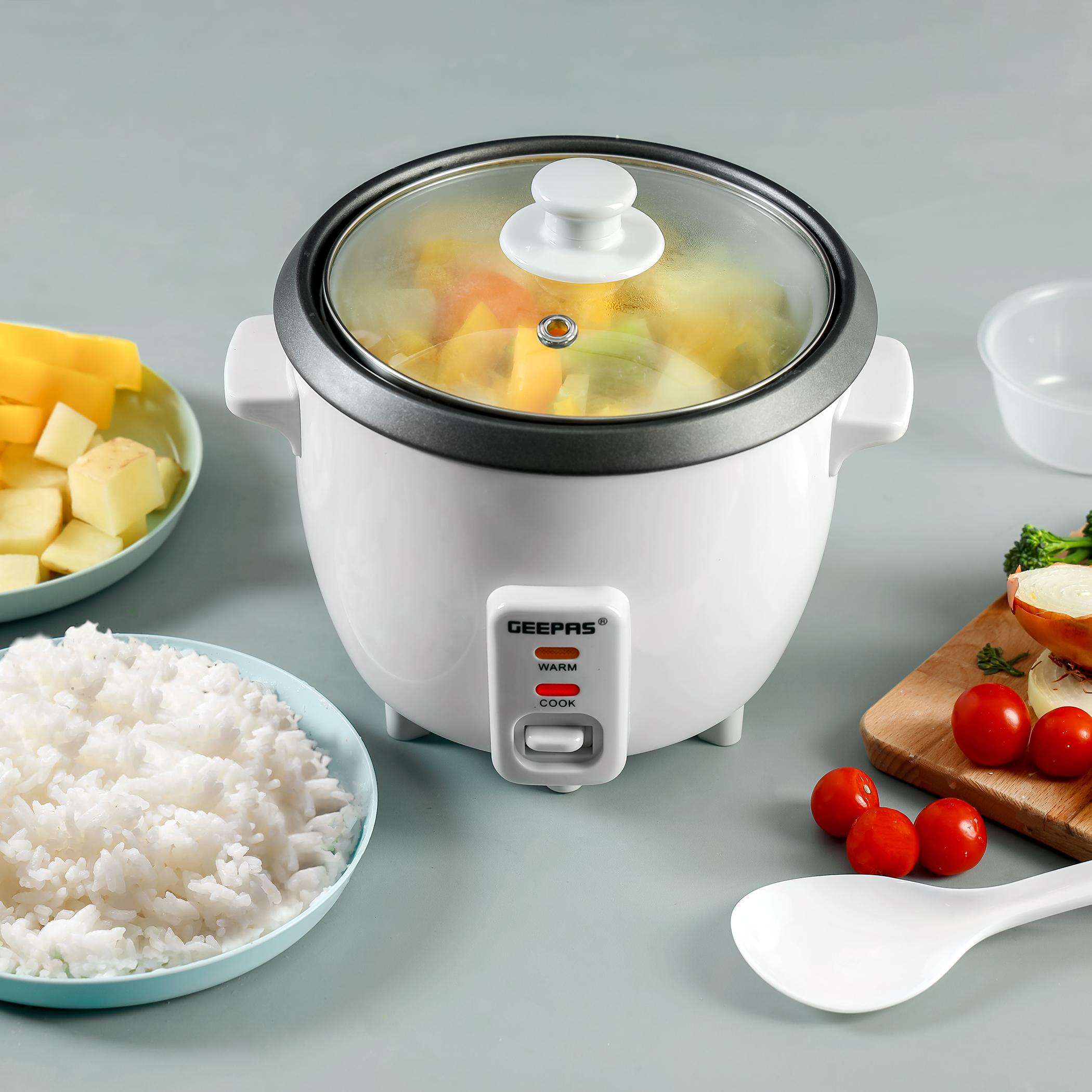 Non-Stick 350W Rice Cooker - 0.6 L -household-appliances-kitchenappliances-electriccookers-image-2