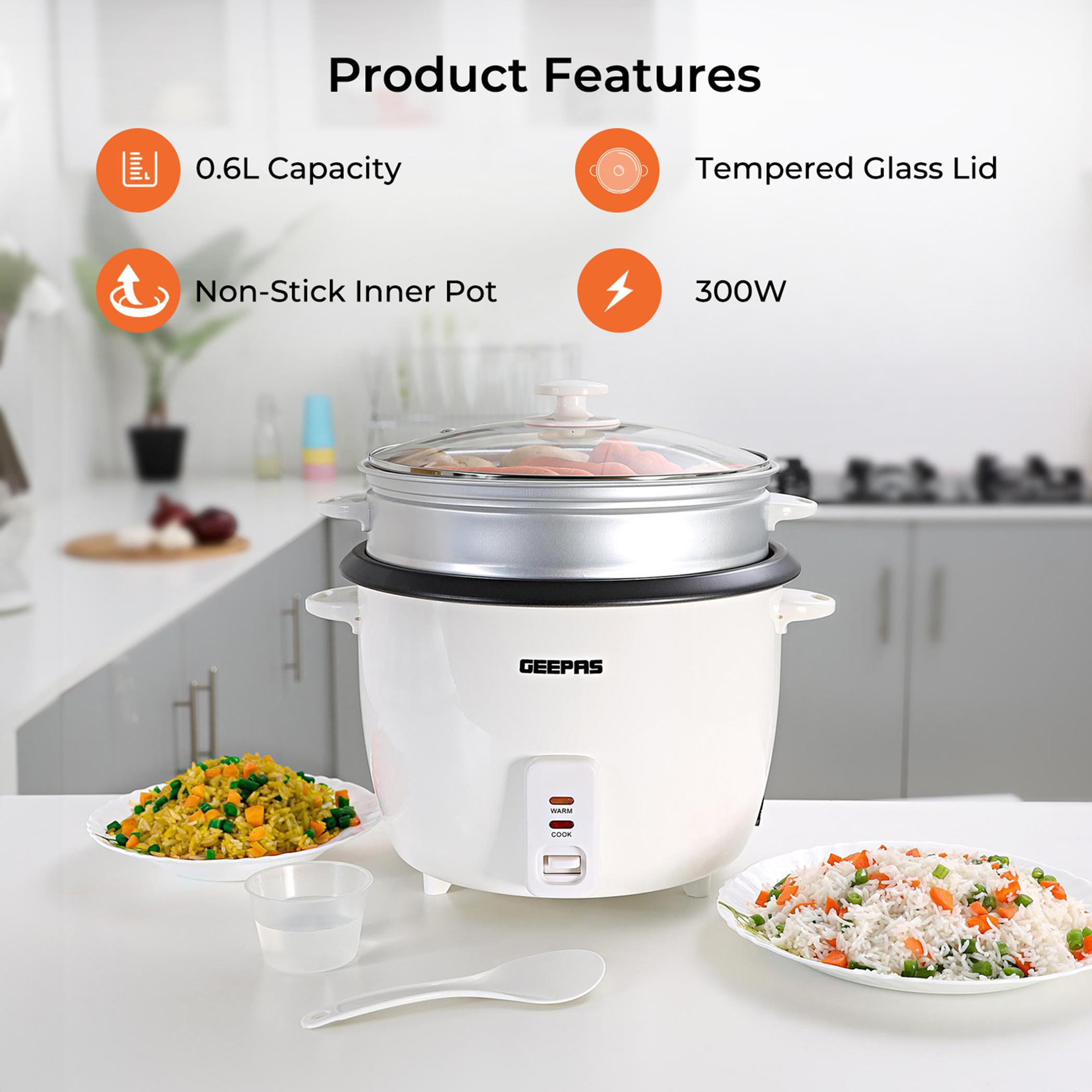 Automatic 350W 0.6 L Rice Cooker- GRC4324-household-appliances-kitchenappliances-electriccookers-image-4