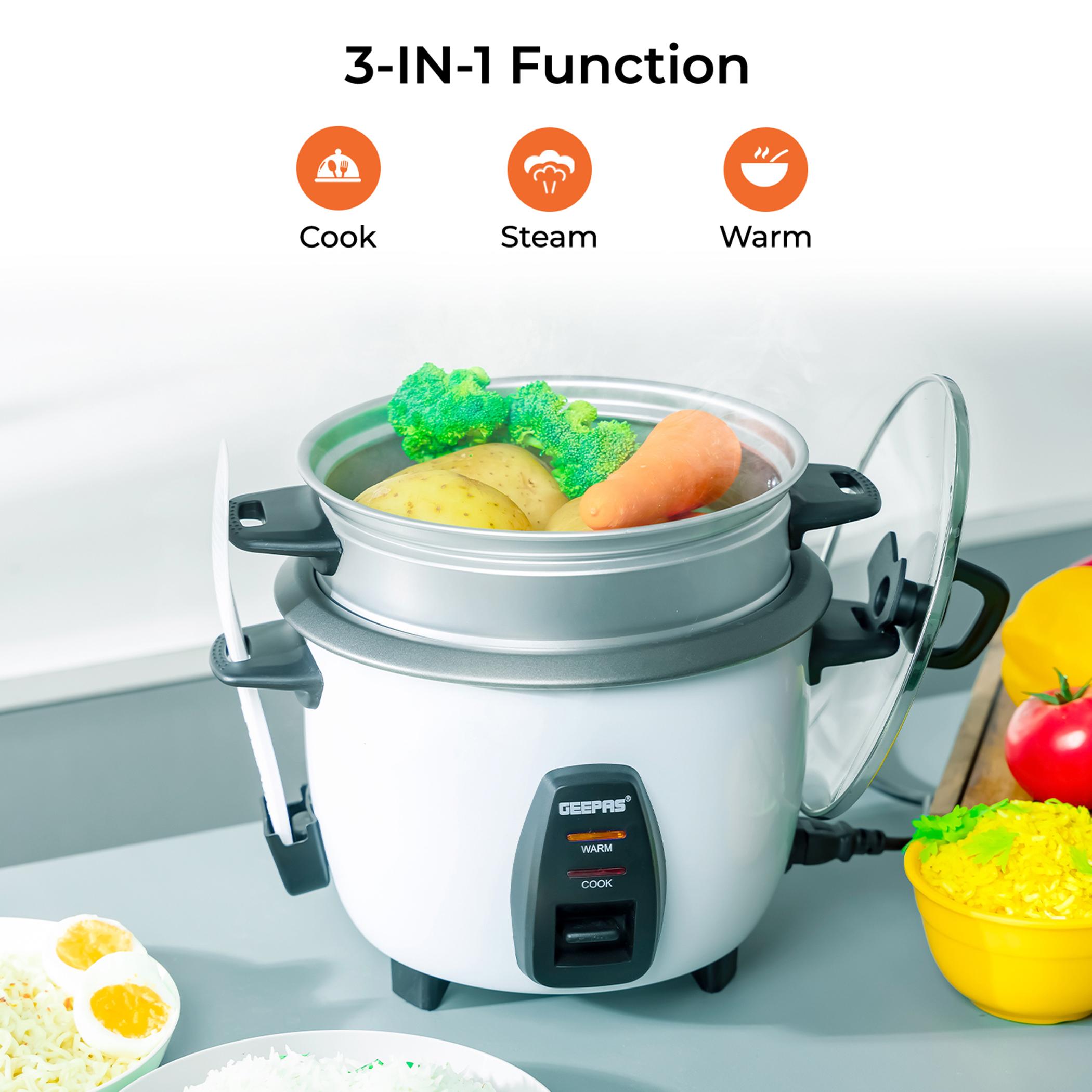 Automatic 450W 1 L Multi-Function Rice Cooker - GRC4325-household-appliances-kitchenappliances-electriccookers-image-2