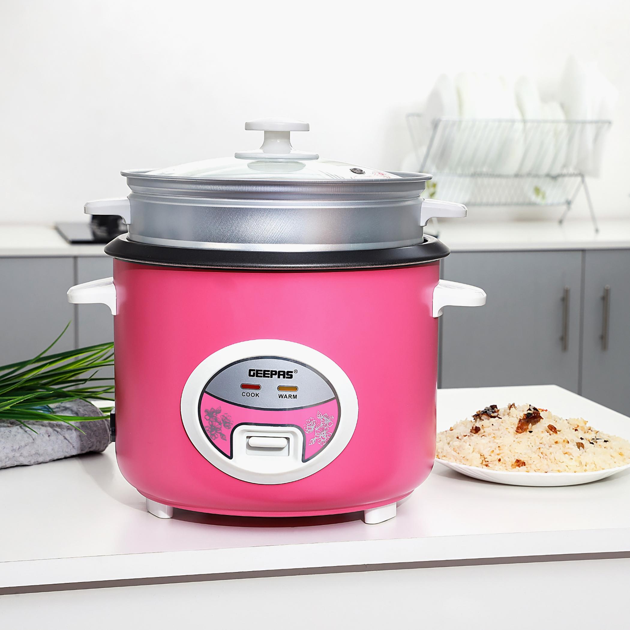 Deluxe 1.8 L Stainless Steel Ricer Cooker- GRC4329-household-appliances-kitchenappliances-electriccookers-image-2