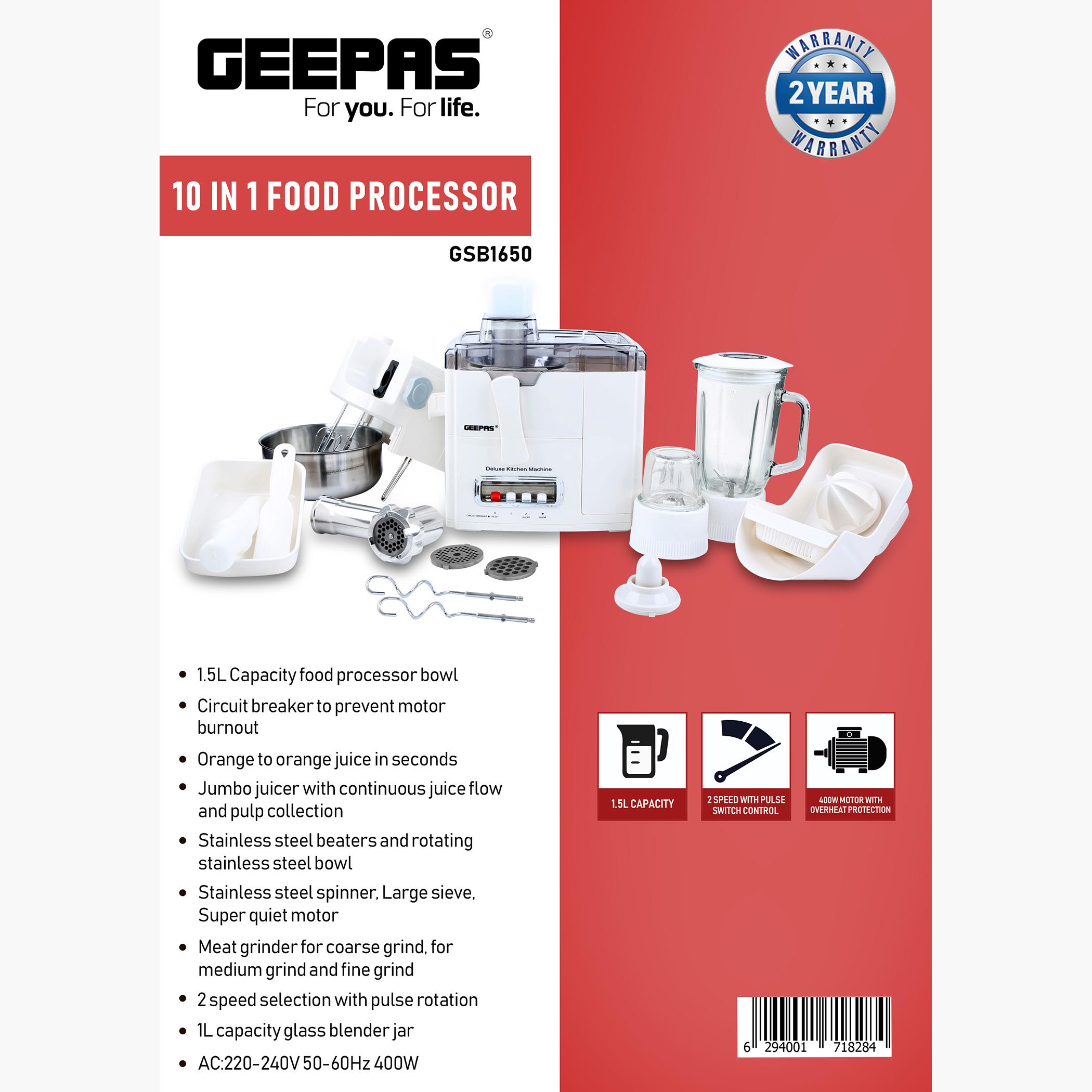 10-in-1 Food Processor and Juicer Set - GSB1650-household-appliances-kitchenappliances-foodprocessors-image-6