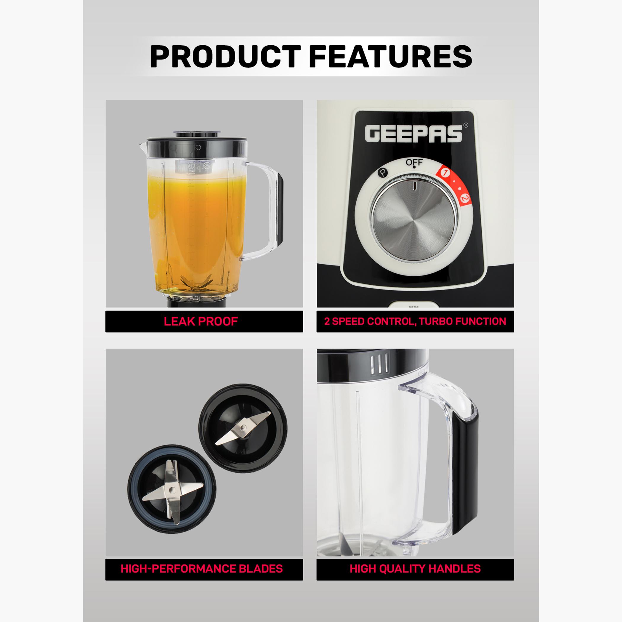 600W 2-in-1 Blender with Stainless Steel Cutting Blades - GSB44027T-household-appliances-kitchenappliances-blendersmixersandgrinders-image-4