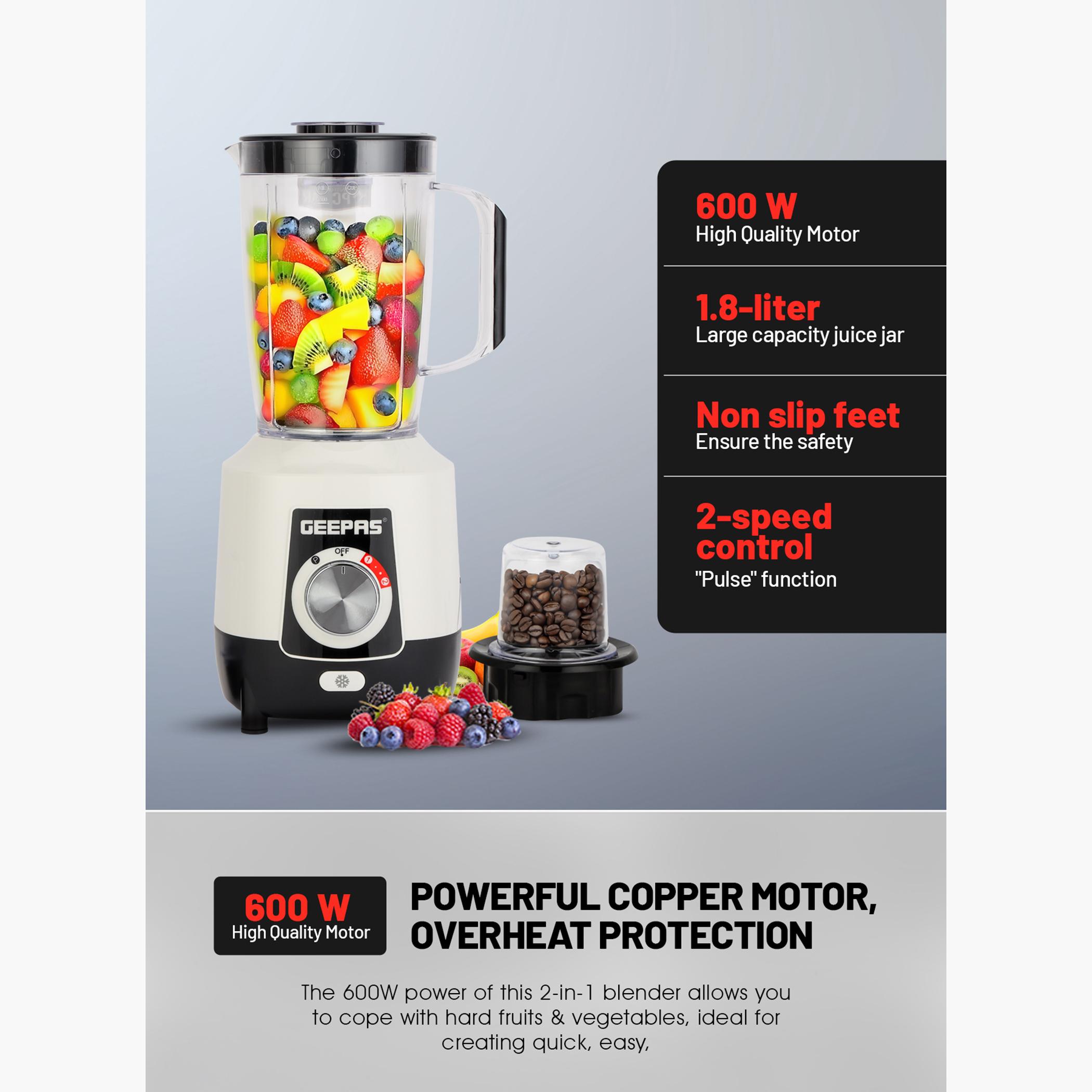 600W 2-in-1 Blender with Stainless Steel Cutting Blades - GSB44027T-household-appliances-kitchenappliances-blendersmixersandgrinders-image-5