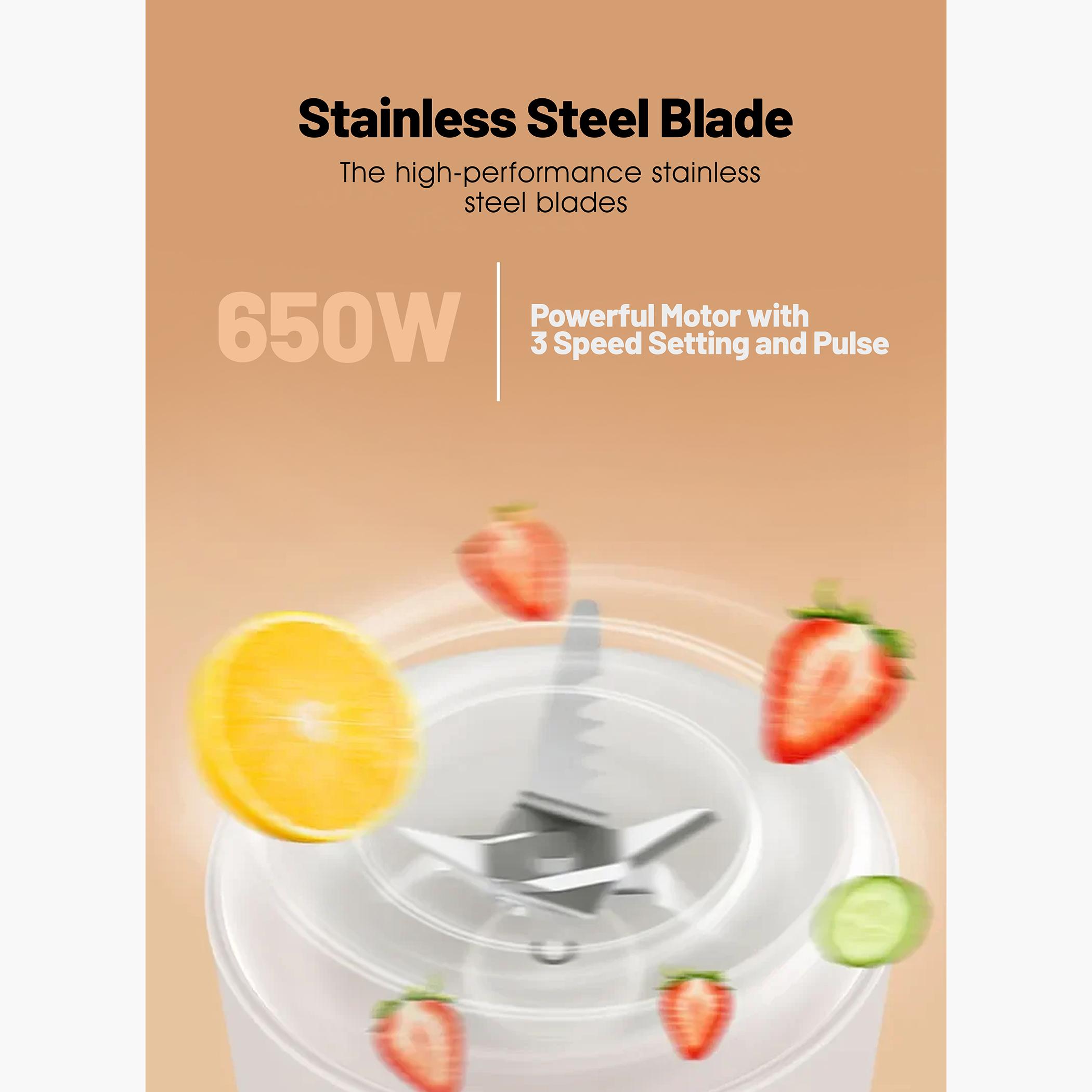 خلاط 3 في 1 بقوة 650 واط مع شفرات قطع من الستانلس ستيل من جيباس - GSB44034-household-appliances-kitchenappliances-blendersmixersandgrinders-image-4