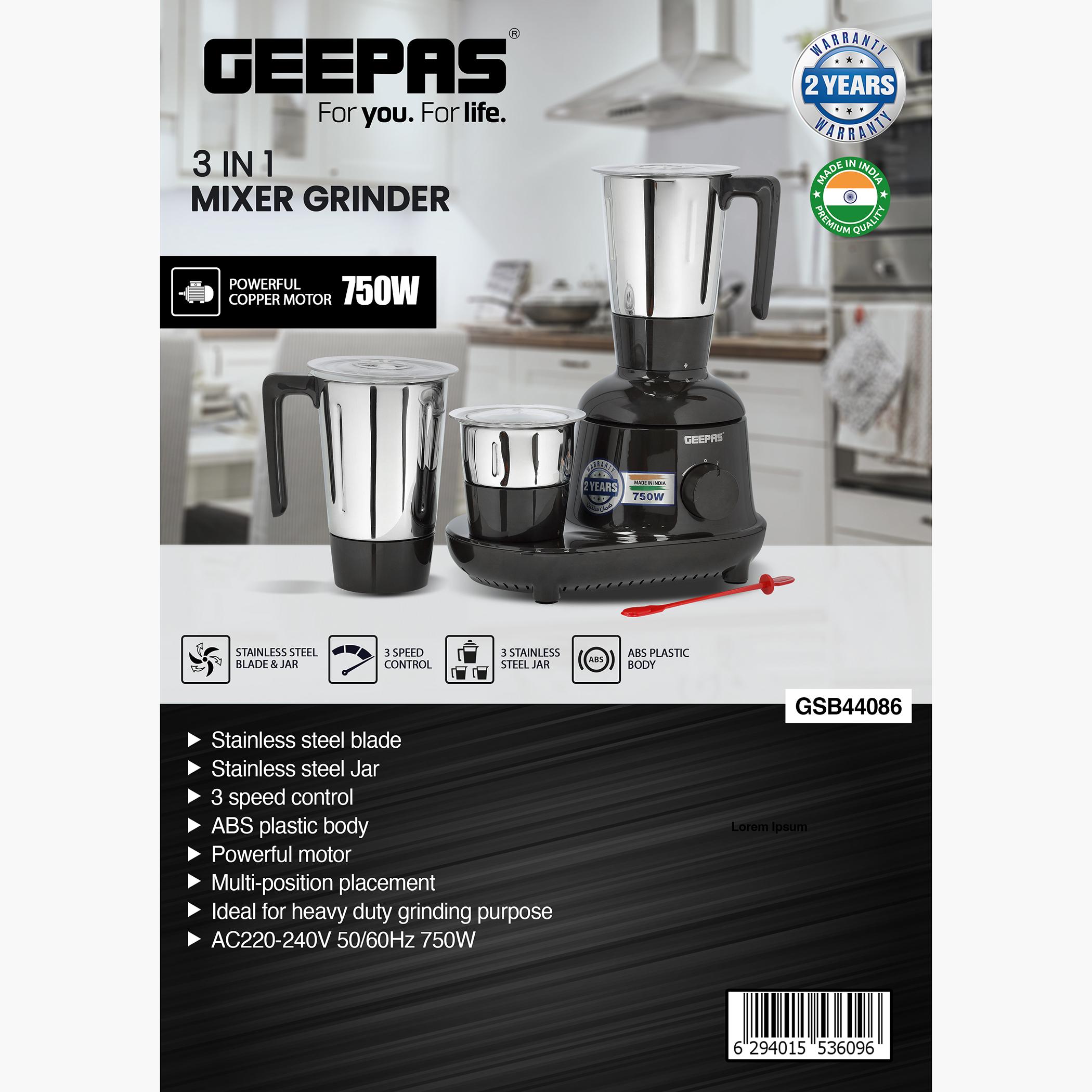 750W 3-in-1 Mixer Grinder - GSB44086-household-appliances-kitchenappliances-blendersmixersandgrinders-image-7