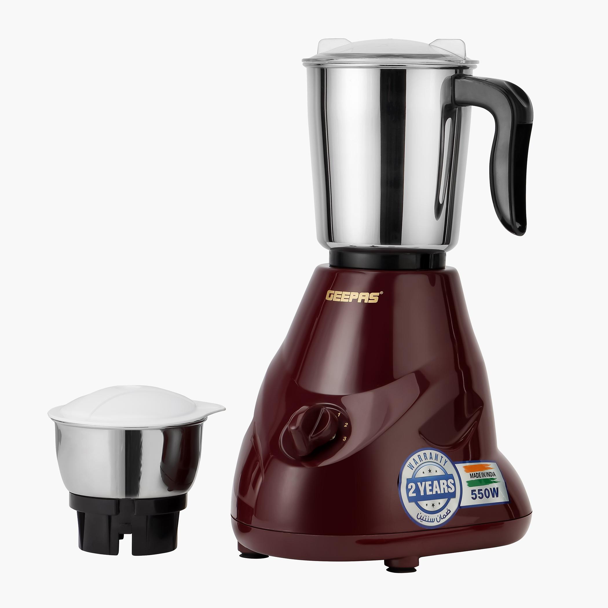 خلاط 2 في 1 بقوة 550 واط مع شفرة ستانلس ستيل من جيباس - GSB44091-household-appliances-kitchenappliances-blendersmixersandgrinders-image-1