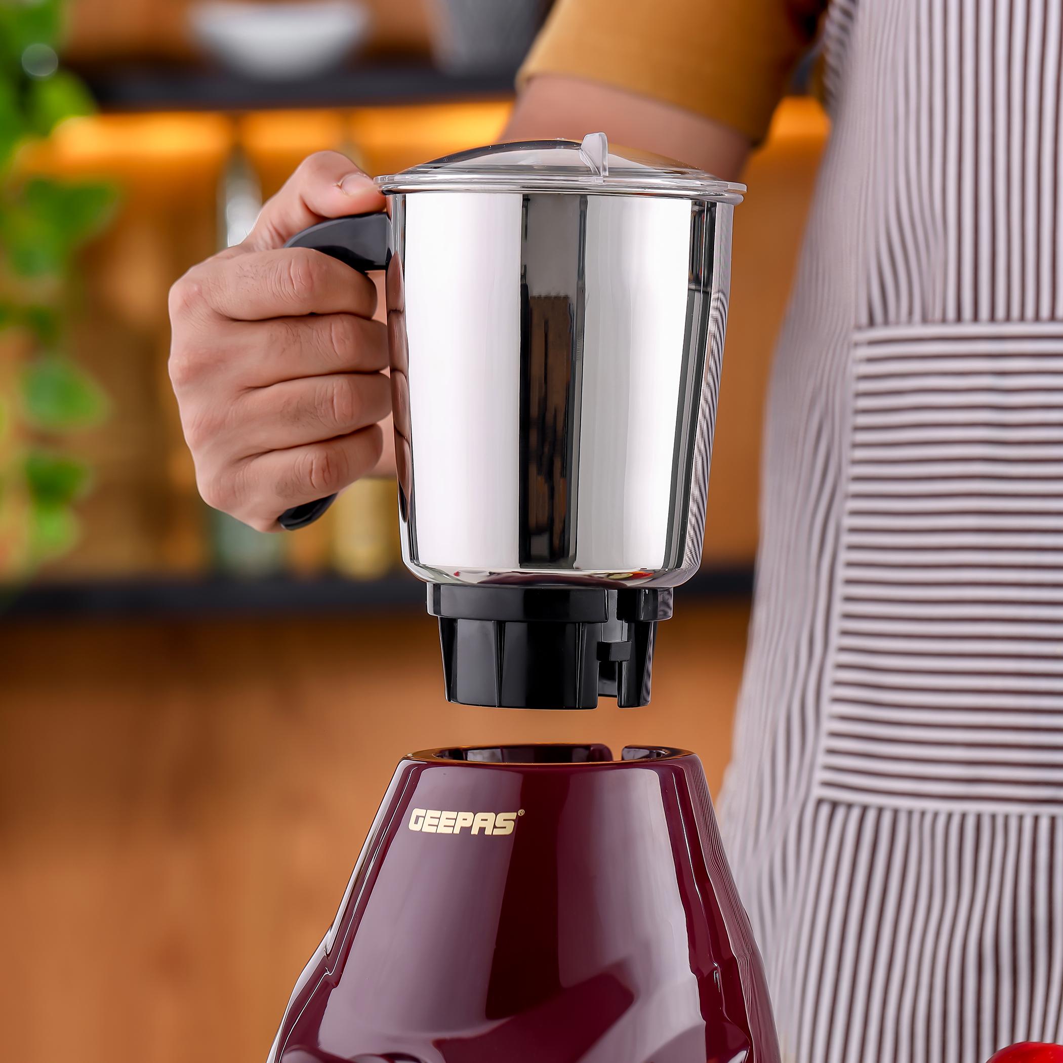 خلاط 2 في 1 بقوة 550 واط مع شفرة ستانلس ستيل من جيباس - GSB44091-household-appliances-kitchenappliances-blendersmixersandgrinders-image-4