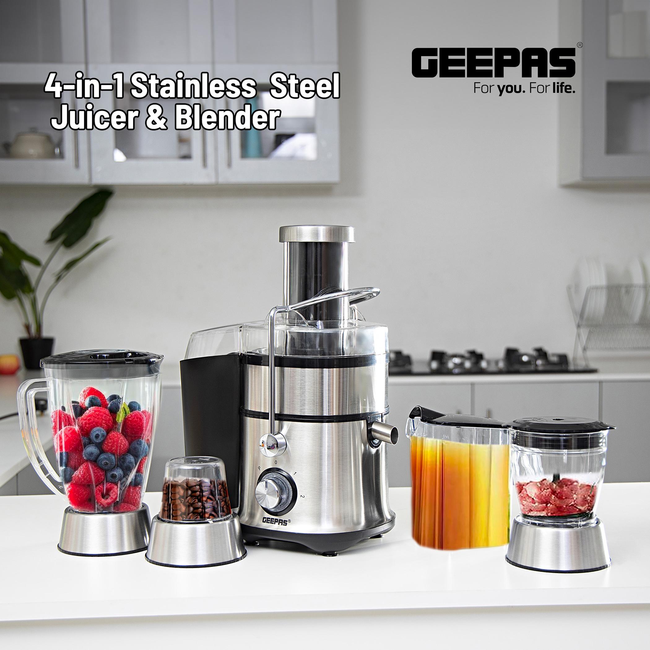 Stainless Steel 800W 4-in-1 Electric Juicer and Blender - GSB5451-household-appliances-kitchenappliances-blendersmixersandgrinders-image-2