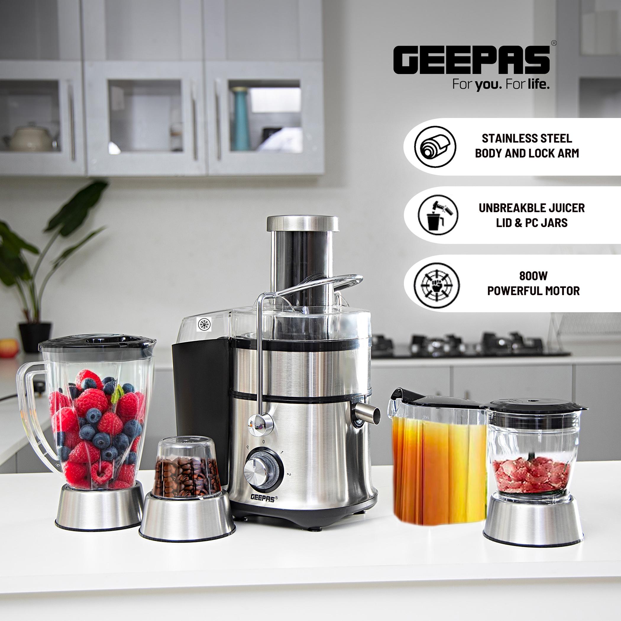Stainless Steel 800W 4-in-1 Electric Juicer and Blender - GSB5451-household-appliances-kitchenappliances-blendersmixersandgrinders-image-3