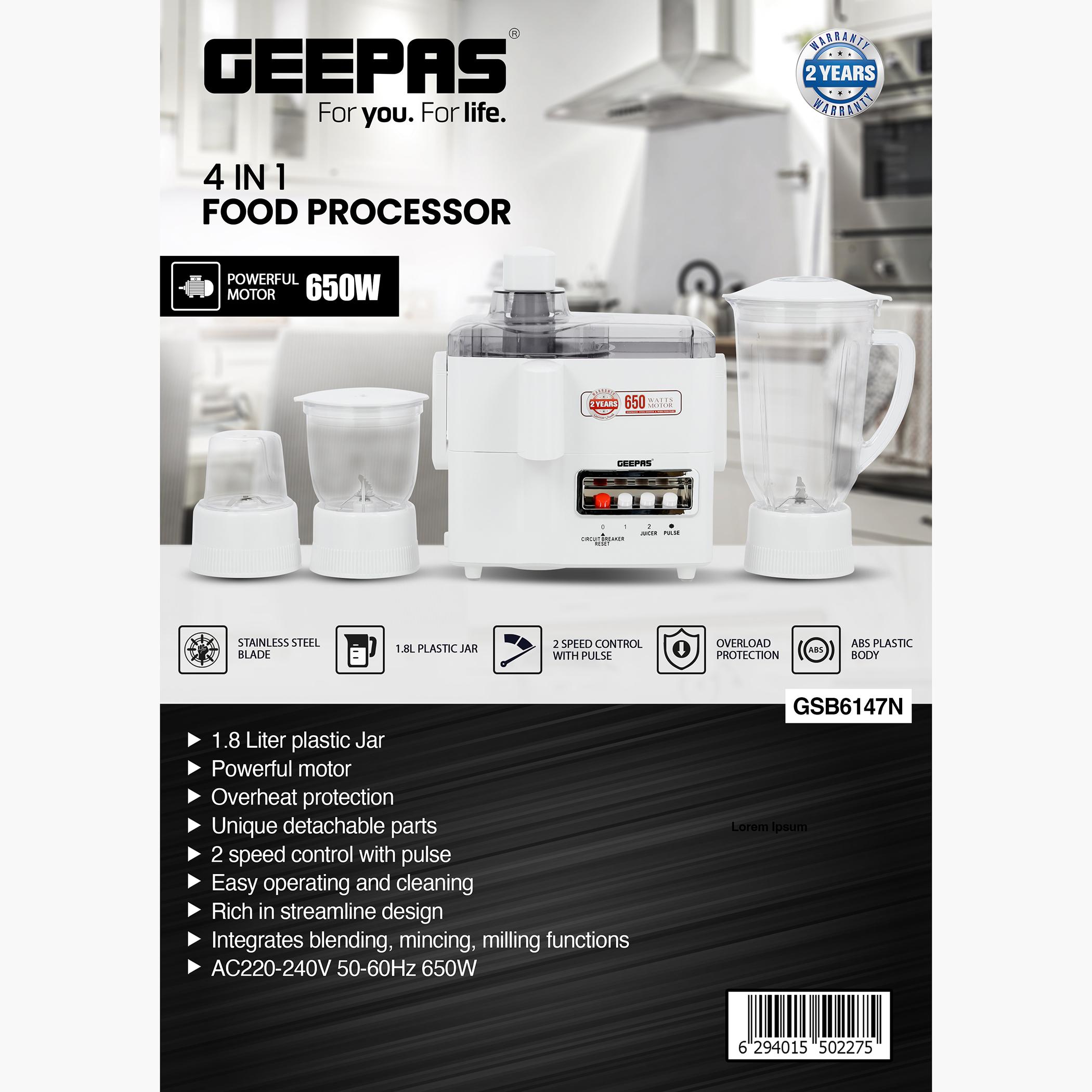 650W 4-in-1 Food Processor- GSB6147-household-appliances-kitchenappliances-foodprocessors-image-7