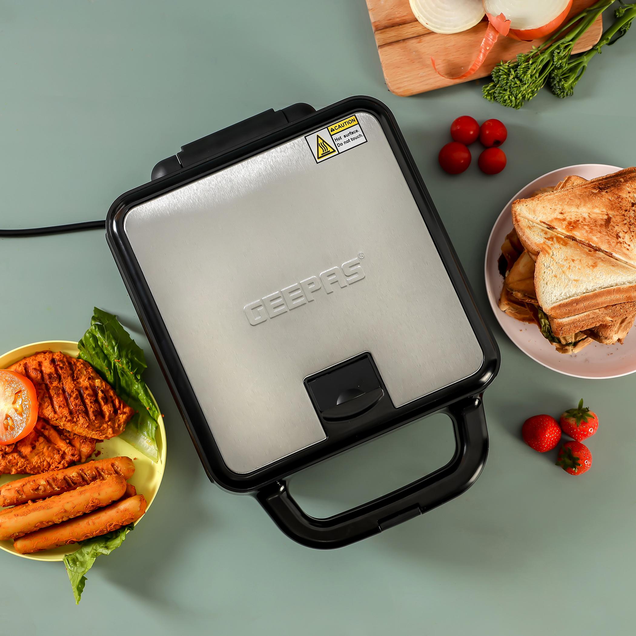 صانعة ساندوتش بقوة 1400 واط 4 شرائح من جيباس - GSM5444-household-appliances-kitchenappliances-toasters-image-2