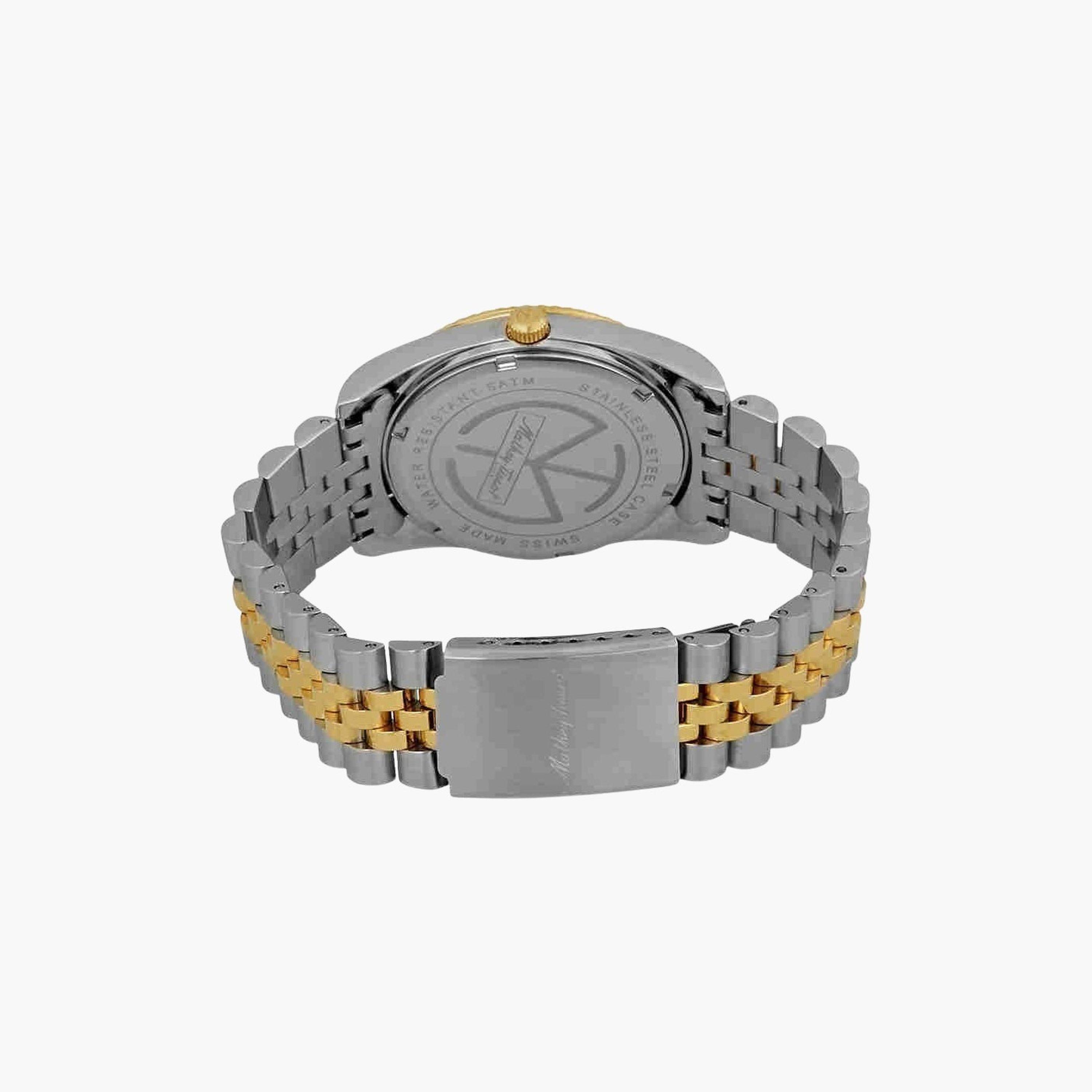 ماثي تيسوت- ساعة رجالية تناظرية سوار ستانلس ستيل ثنائي اللون 40 مم | H810BV-men-watchesandjewellery-watches-image-3