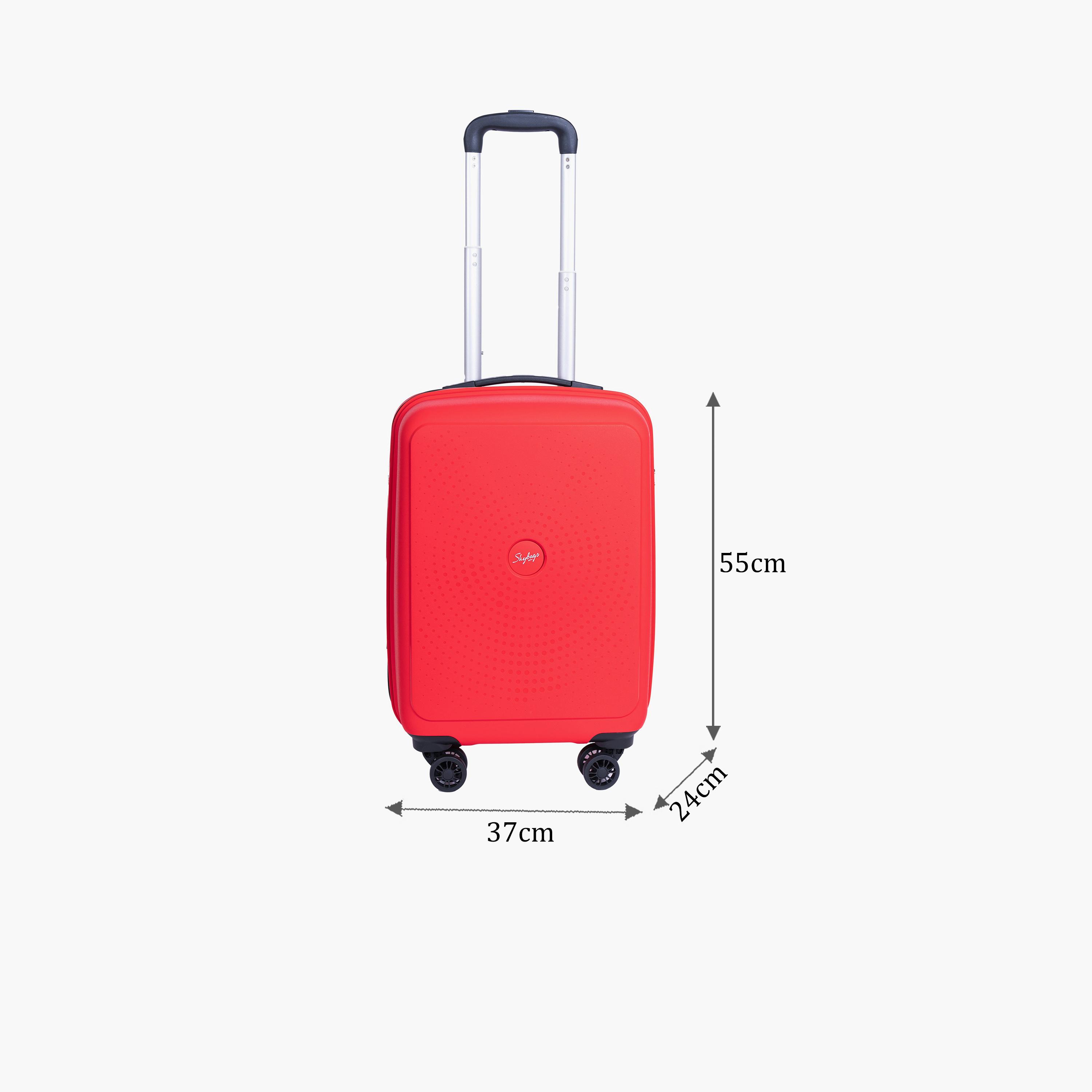 Skybags Zap 55 CM Small Cabin Polypropylene Hard Sided 4-Wheeler Spinner Trolley Bag with Combination Lock | ZAP-R20-1907-travel-luggagesandbags-luggage-image-2