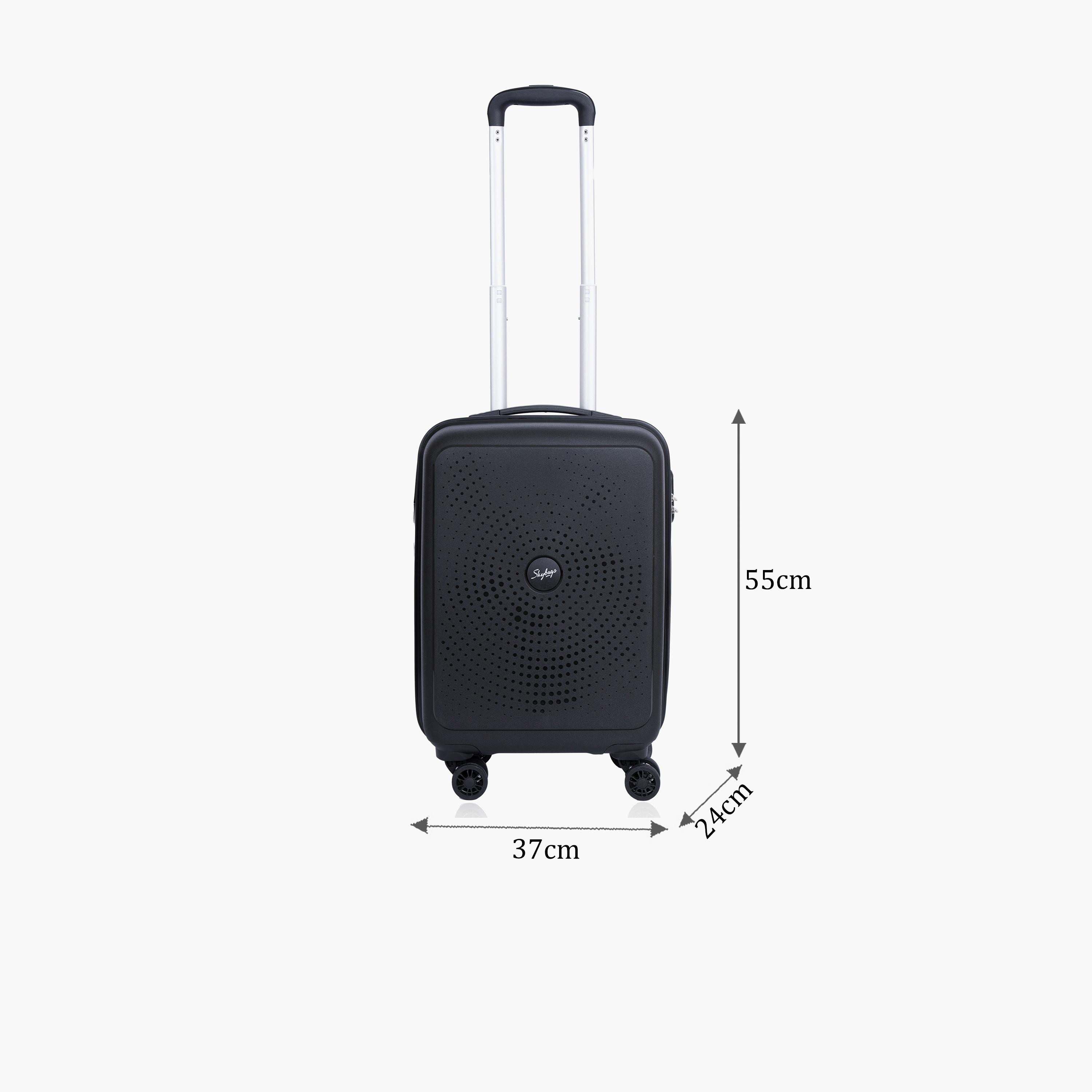 Skybags Zap 55 CM Small Cabin Polypropylene Hard Sided 4-Wheeler Spinner Trolley Bag with Combination Lock | ZAP-B20-1912-travel-luggagesandbags-luggage-image-2