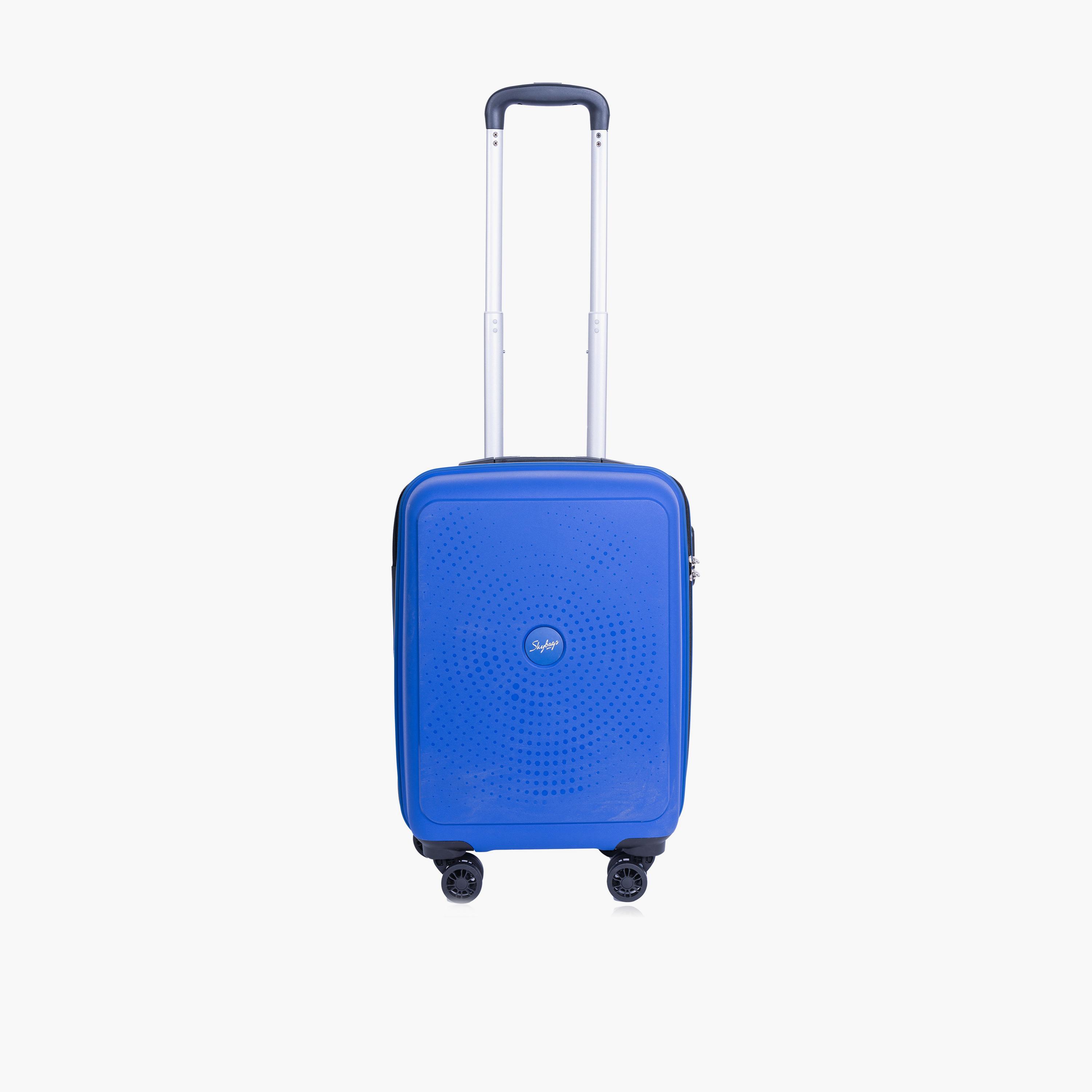 Skybags Zap 55 CM Small Cabin Polypropylene Hard Sided 4-Wheeler Spinner Trolley Bag with Combination Lock | ZAP-BL20-1902-travel-luggagesandbags-luggage-image-1