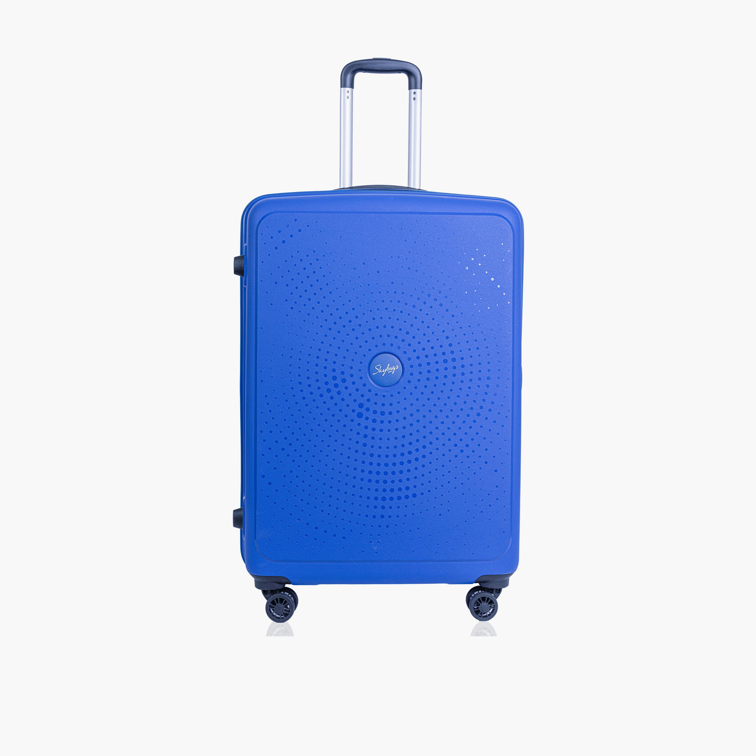Skybags Zap 76 CM Large Check-in Polypropylene Hard Sided 4-Wheeler Spinner Trolley Bag with Combination Lock | ZAP-BL28-1904-travel-luggagesandbags-luggage-image-1