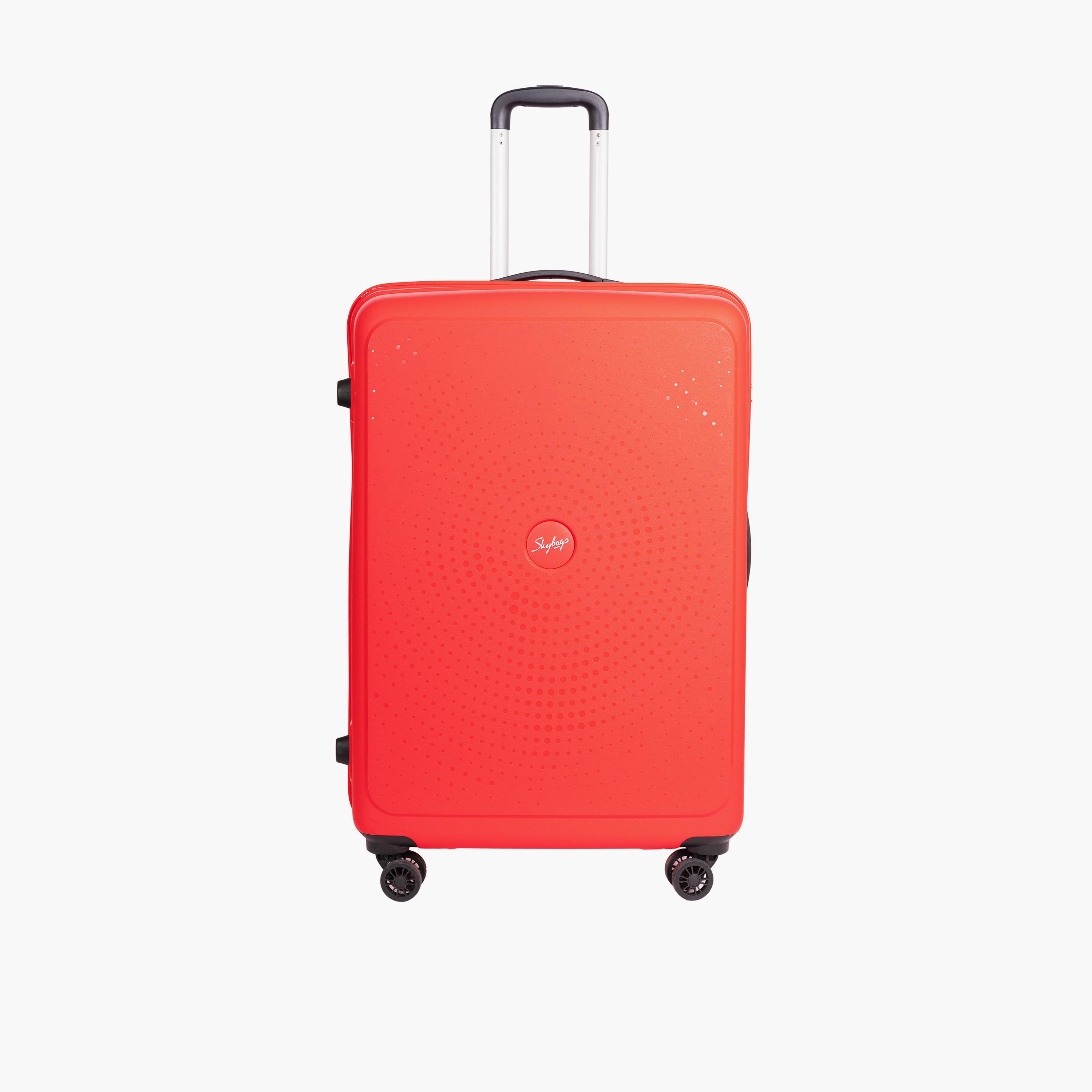 Skybags Zap 76 CM Large Check-in Polypropylene Hard Sided 4-Wheeler Spinner Trolley Bag with Combination Lock | ZAP-R28-1909-travel-luggagesandbags-luggage-image-1