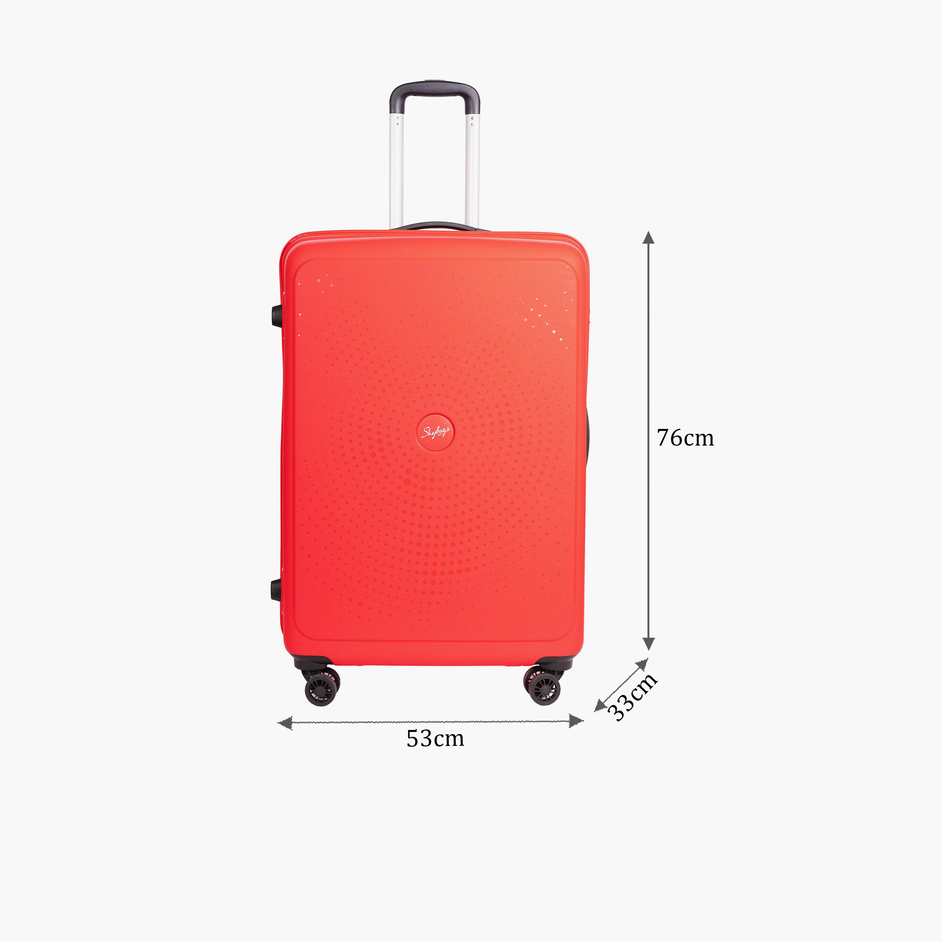 Skybags Zap 76 CM Large Check-in Polypropylene Hard Sided 4-Wheeler Spinner Trolley Bag with Combination Lock | ZAP-R28-1909-travel-luggagesandbags-luggage-image-2