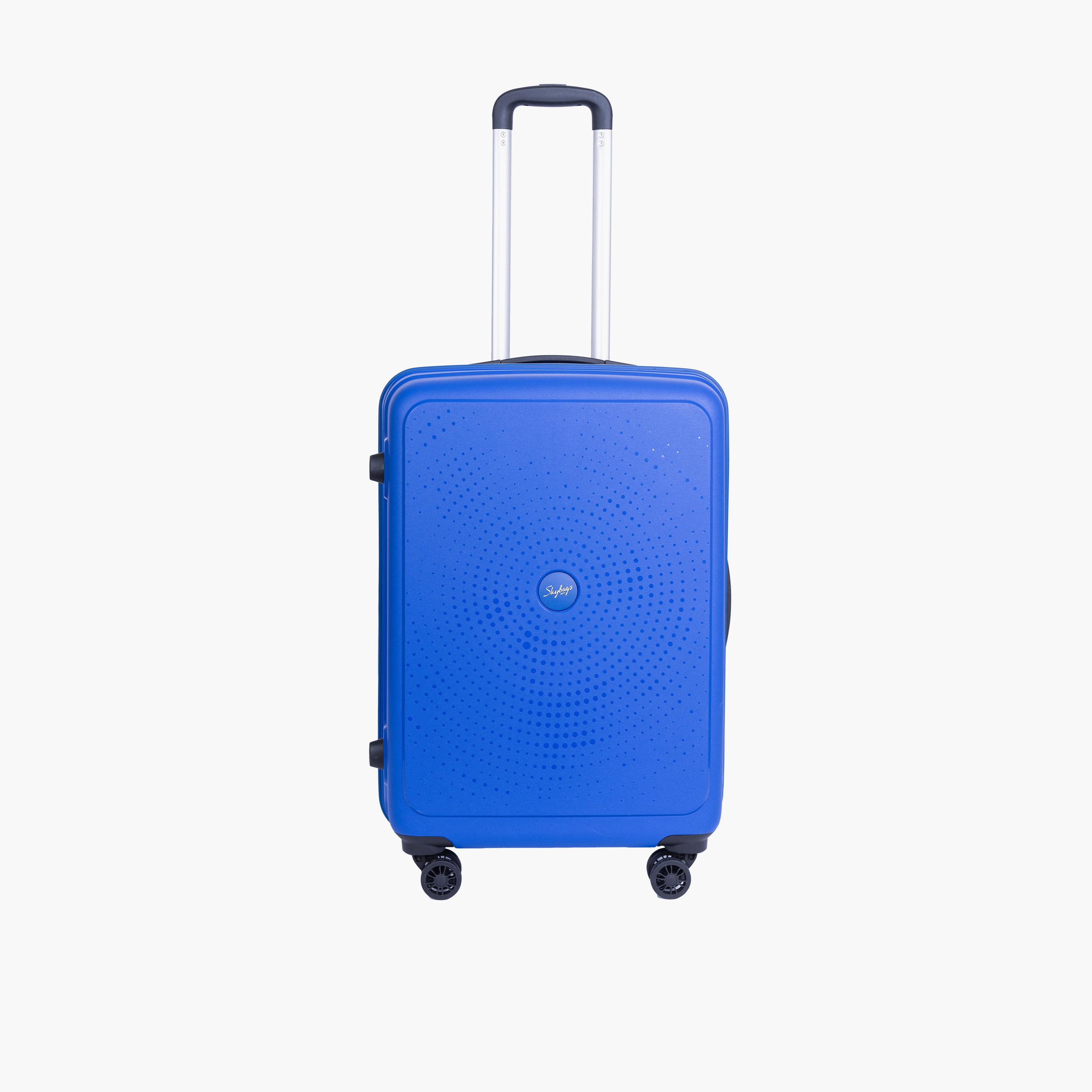 Skybags Zap 66 CM Medium Check-in Polypropylene Hard Sided 4-Wheeler Spinner Trolley Bag with Combination Lock | ZAP-BL24-1903-travel-luggagesandbags-luggage-image-1