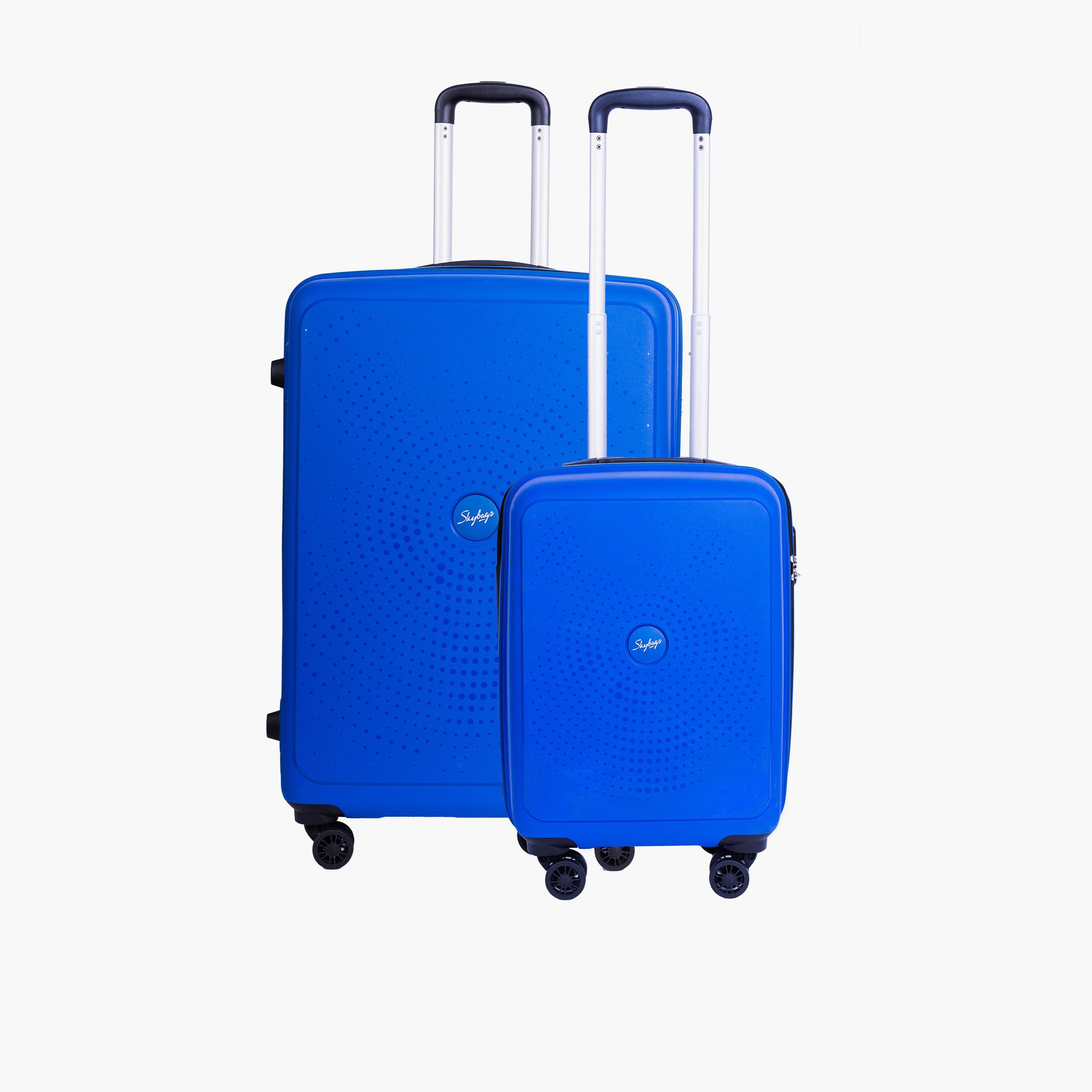 Skybags Zap Set of 2 Polypropylene Hard Sided 4-Wheeler Spinner Trolley Bag with Combination Lock | ZAP-BL2-1901-travel-luggagesandbags-luggage-image-1