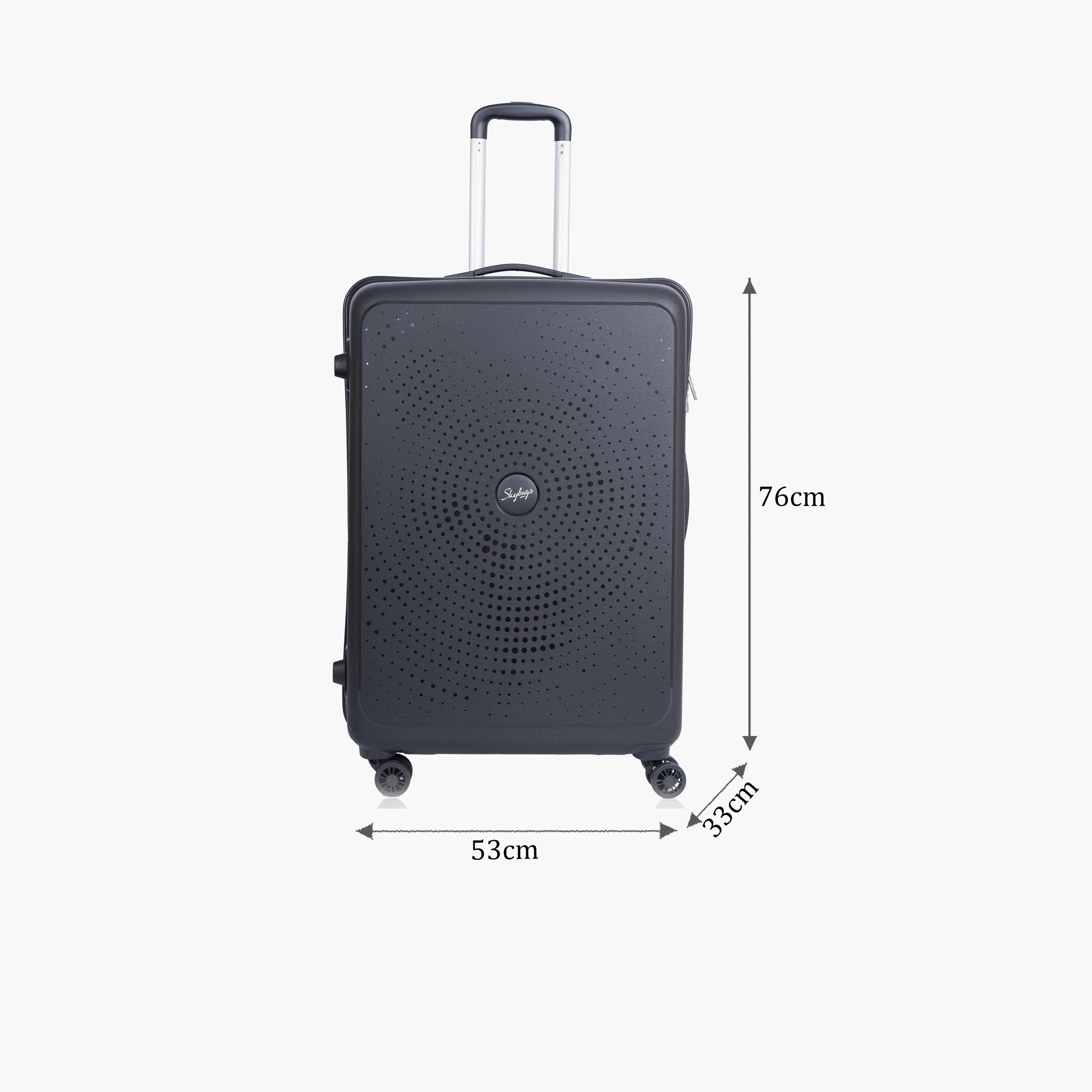 Skybags Zap 76 CM Large Check-in Polypropylene Hard Sided 4-Wheeler Spinner Trolley Bag with Combination Lock | ZAP-B28-1914-travel-luggagesandbags-luggage-image-2