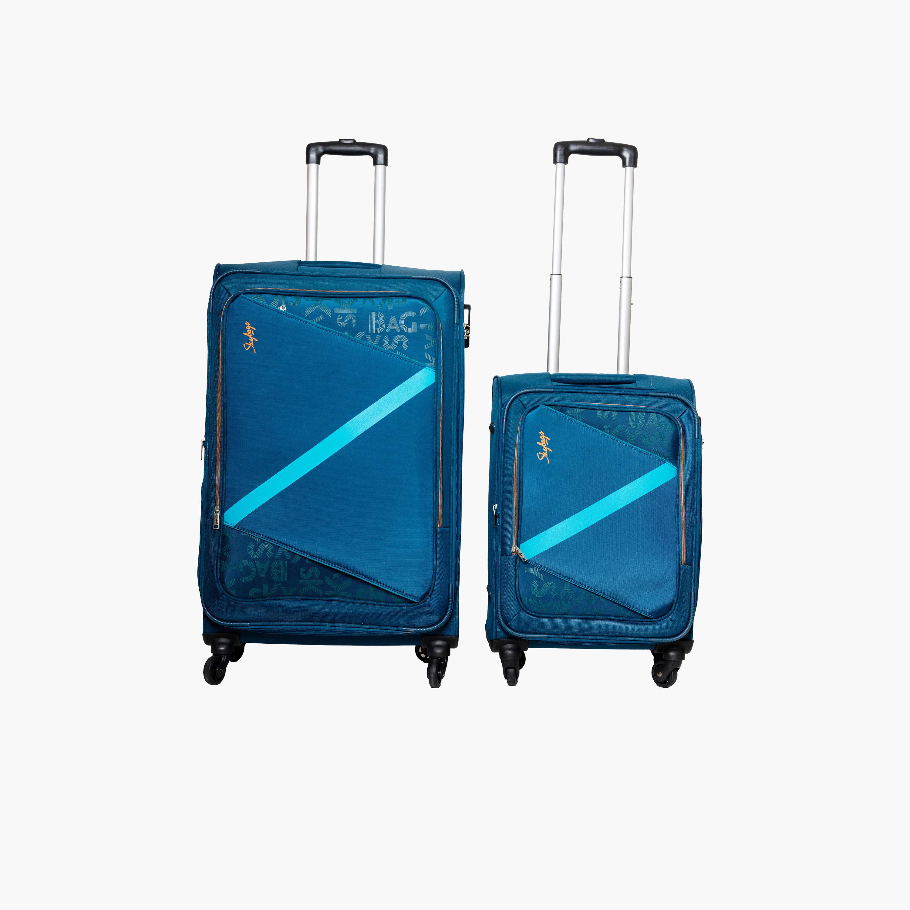 Skybags Spotlight Set of 2 Polyester Soft Sided 4-Wheeler Spinner Trolley Bag with Built-In Combination Lock | SLIGHT-S2-1601-travel-luggagesandbags-luggage-image-1