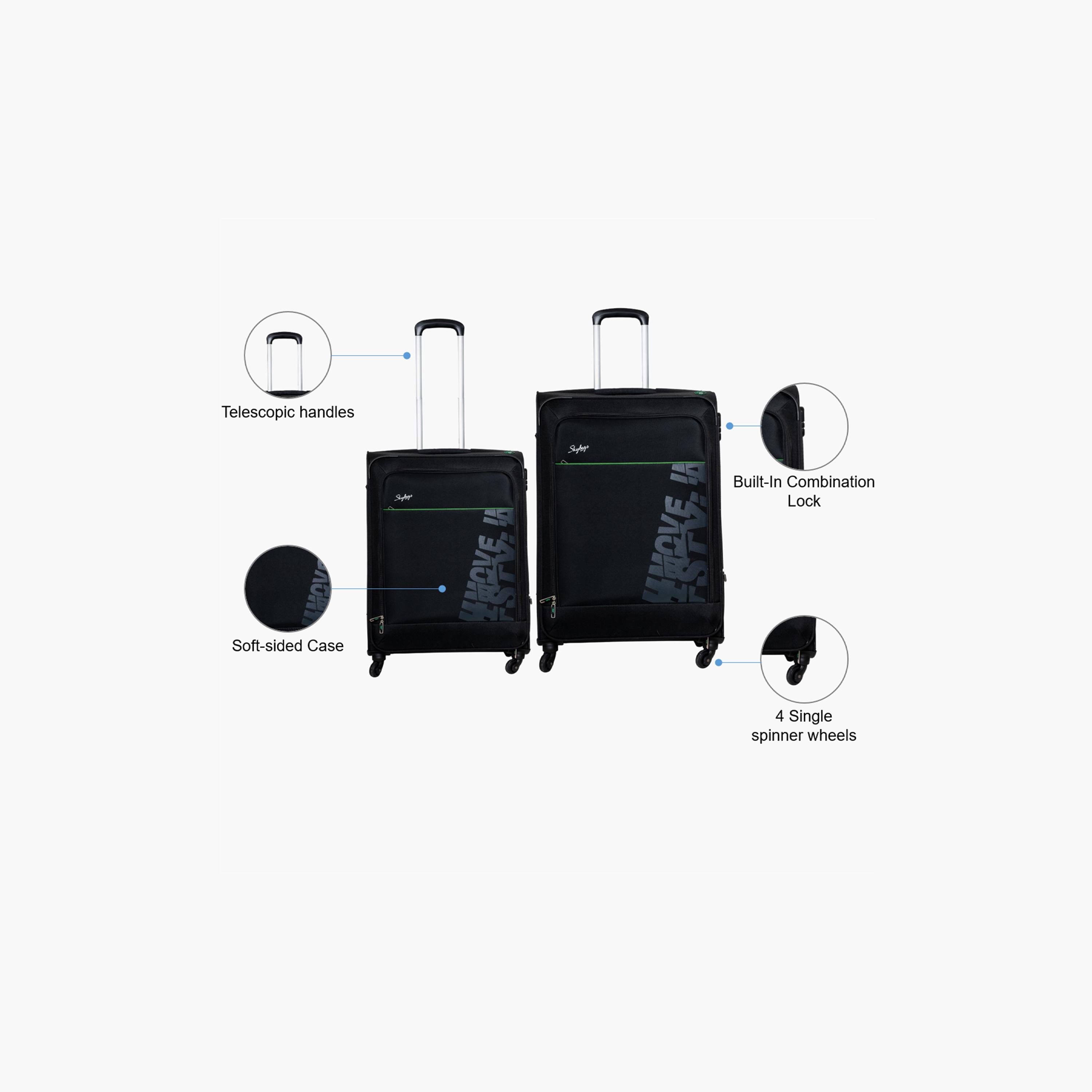 Skybags Rhumba Set of 2 Polyester Soft Sided 4-Wheeler Spinner Trolley Bag with Built-In Combination Lock | RHUMBA-SL2-1401-2set-travel-luggagesandbags-luggage-image-2