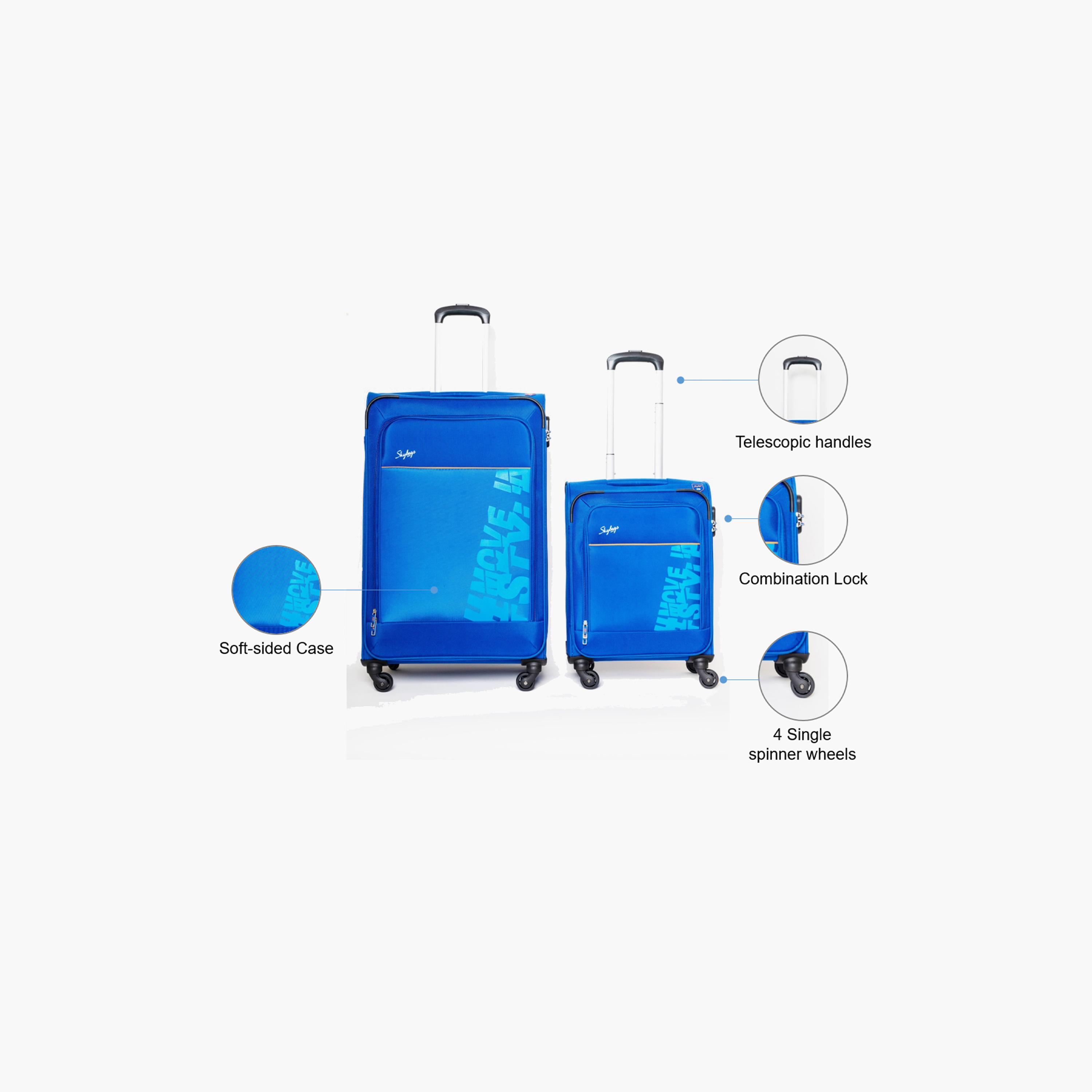 Skybags Rhumba Set of 2 Polyester Soft Sided 4-Wheeler Spinner Trolley Bag with Built-In Combination Lock | RHUMBA-SL2-1411-2set-travel-luggagesandbags-luggage-image-2