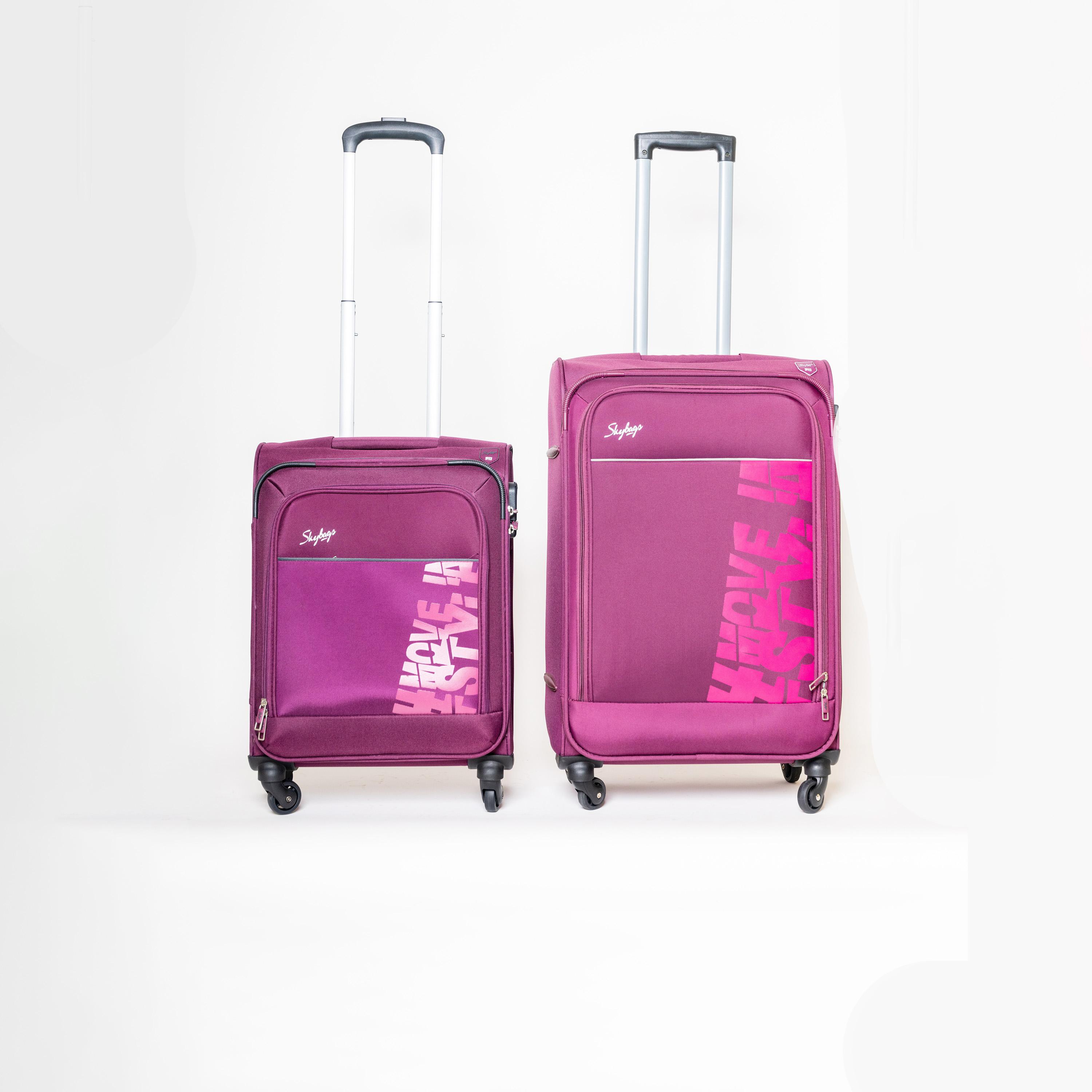 Skybags Rhumba Set of 2 Polyester Soft Sided 4-Wheeler Spinner Trolley Bag with Built-In Combination Lock | RHUMBA-SL2-1406-2set-travel-luggagesandbags-luggage-image-1